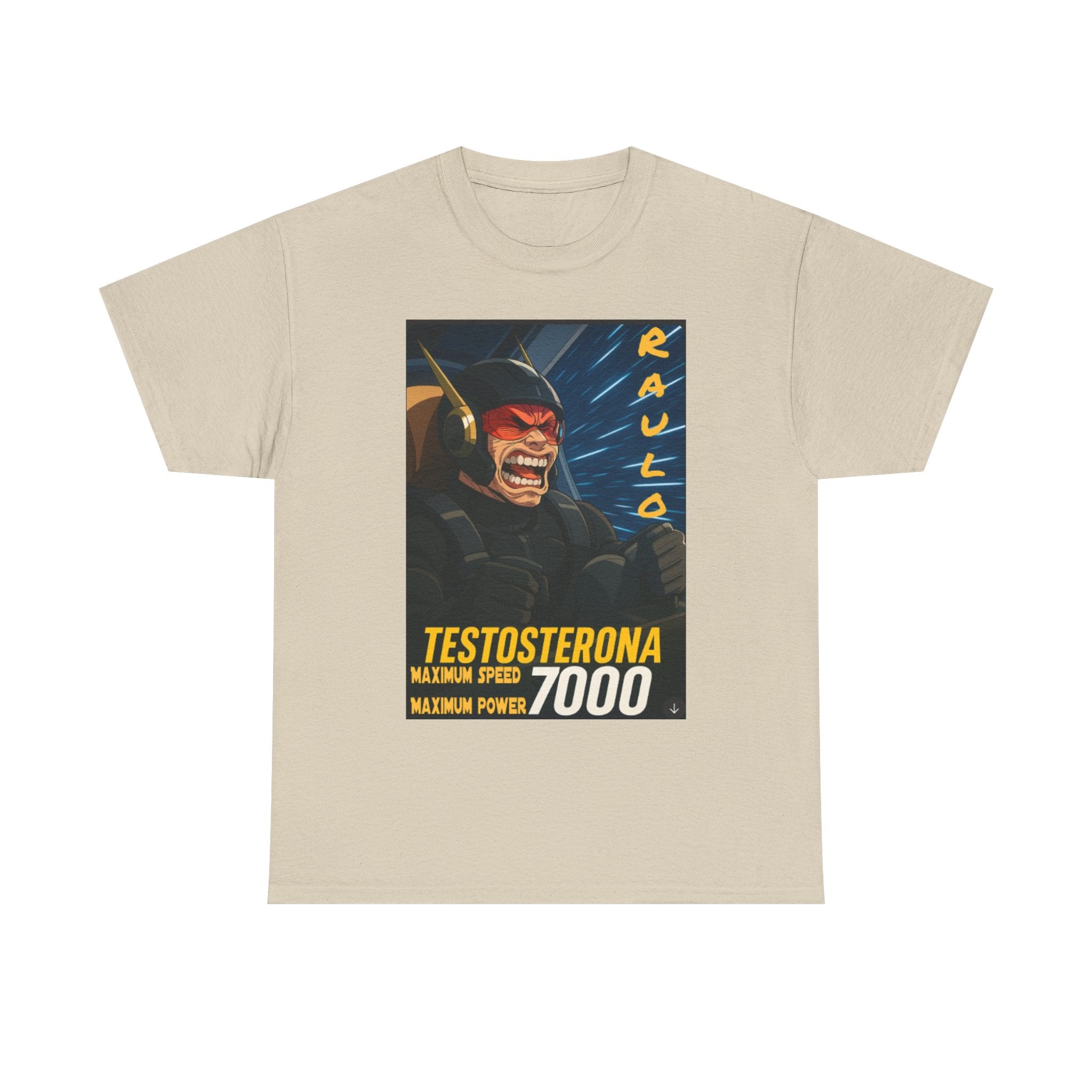 Sci-Fi Anime Raulo Testosterona Tee, Da Guv Book Fan Shirt, Unisex Cotton Top, Gift for Sci-Fi Lovers, Tee for Anime Enthusiasts