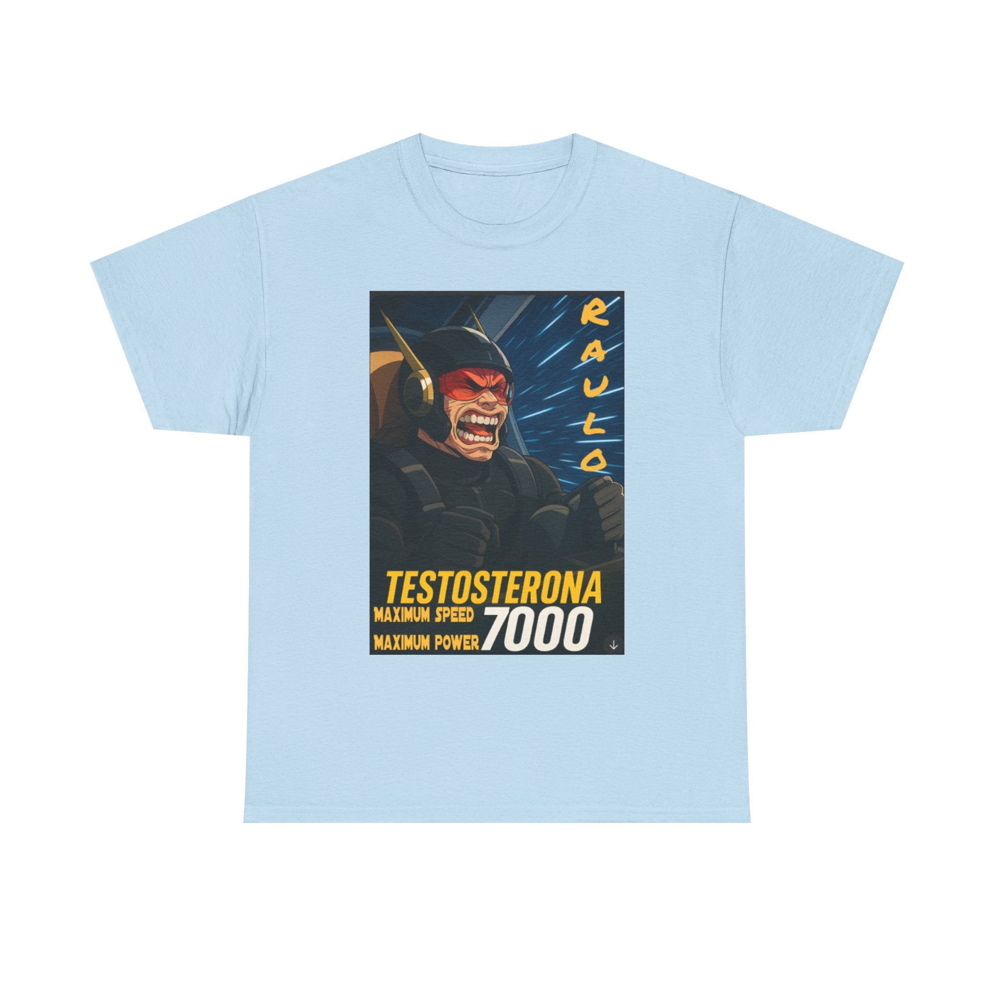 Sci-Fi Anime Raulo Testosterona Tee, Da Guv Book Fan Shirt, Unisex Cotton Top, Gift for Sci-Fi Lovers, Tee for Anime Enthusiasts