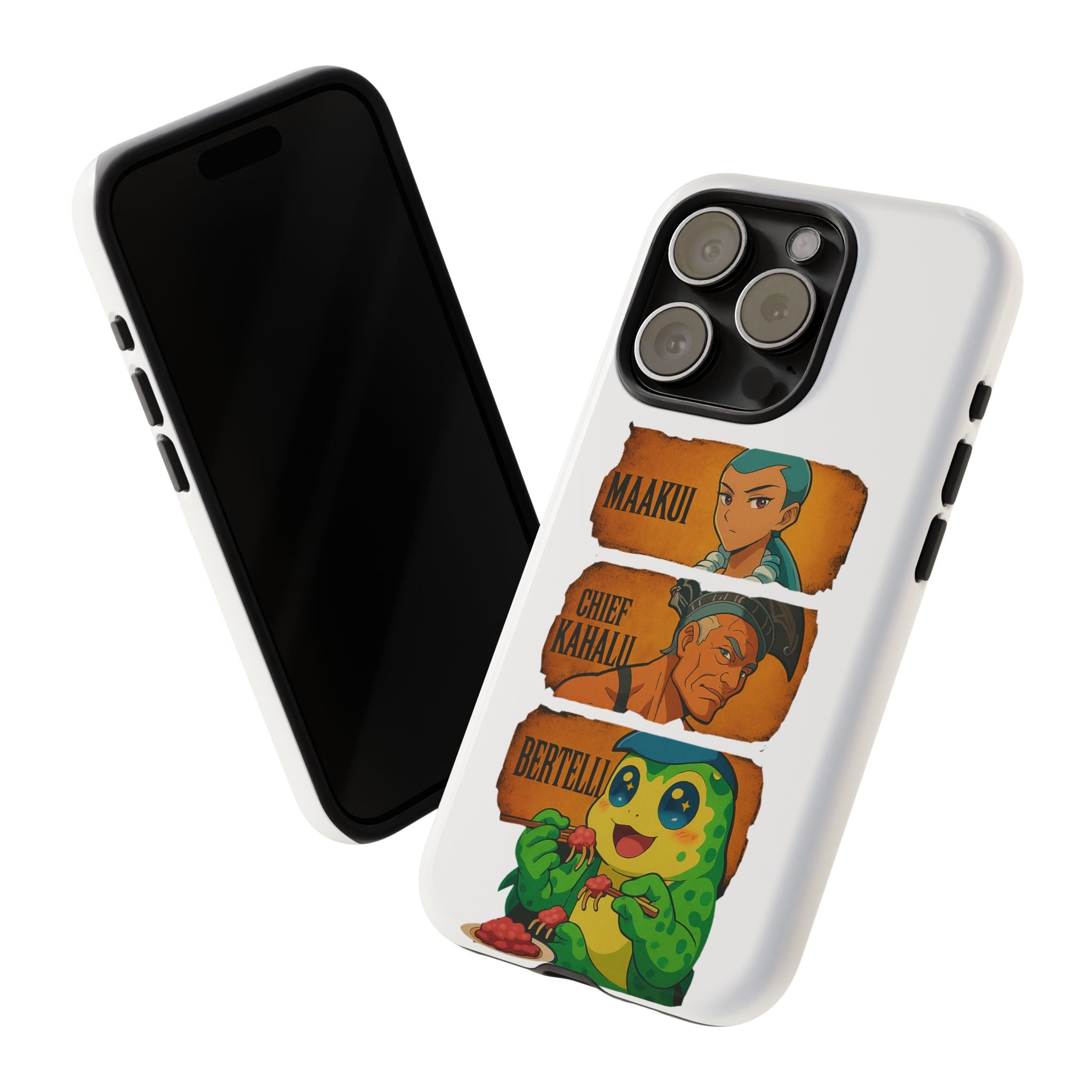 Tough Cases - Anime Phone Case Featuring Maakui, Chief Kahaili, and Bertelli, Great Gift for Fans, Personalized, Trendy, Durable