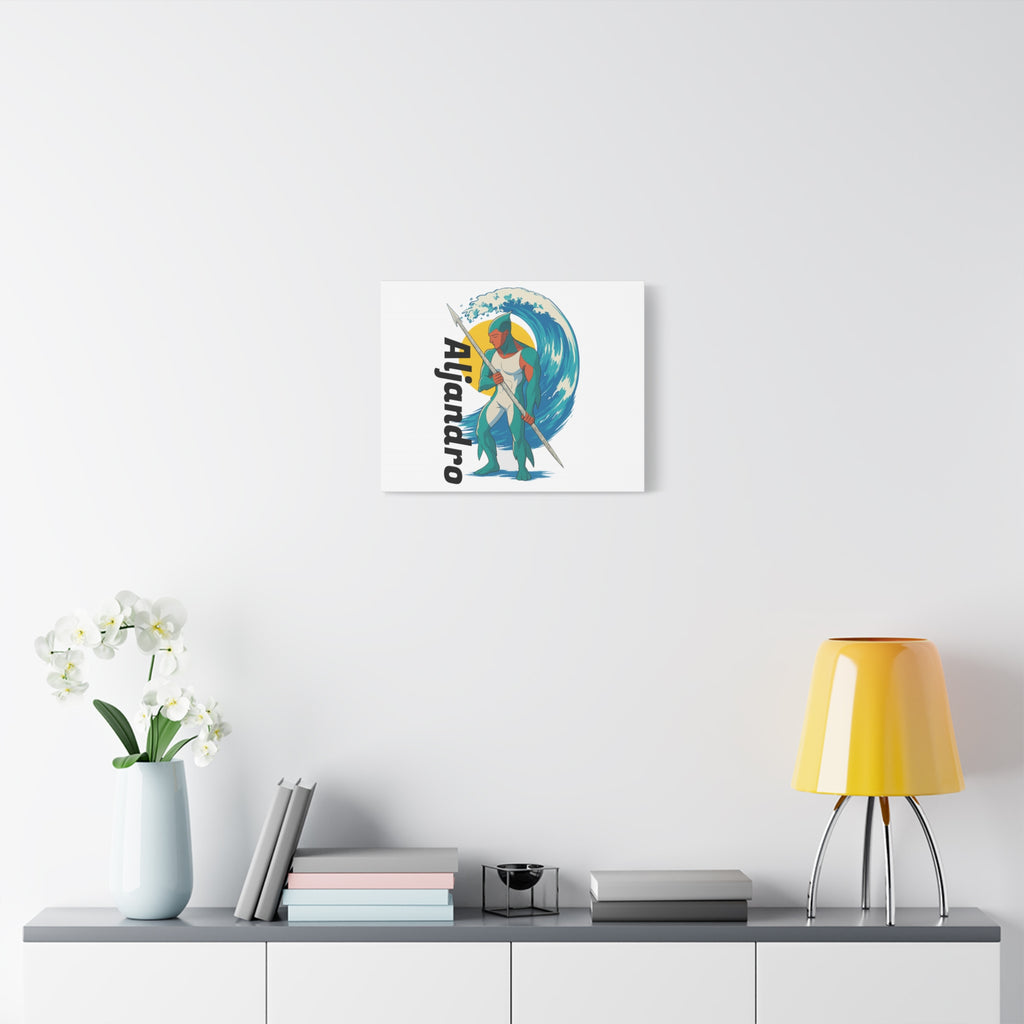 Anime Aljandro Canvas Print, Home Decor Gift, Coastal Wall Art, Unique Custom Canvas, Modern Minimalist Artwork