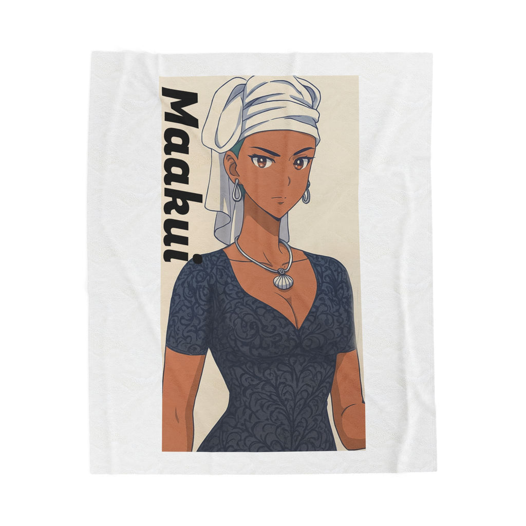 Cozy Velveteen Plush Blanket Featuring Anime Maakui from Da Guv - Perfect for Home Decor, Gifts, and Anime Lovers, Warm Throws, [...]