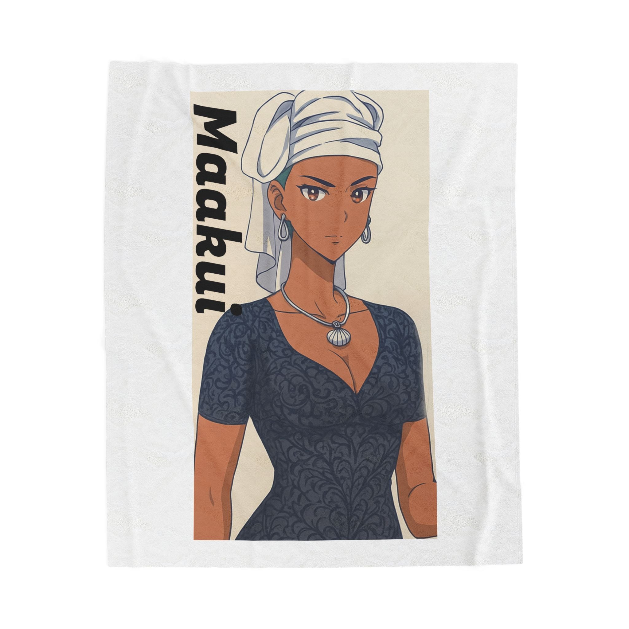 Cozy Velveteen Plush Blanket Featuring Anime Maakui from Da Guv - Perfect for Home Decor, Gifts, and Anime Lovers, Warm Throws, [...]