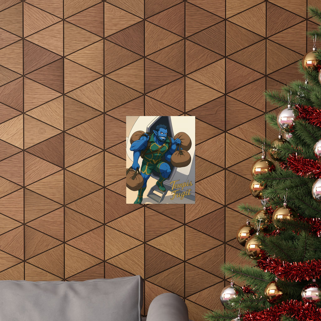 Anime Tempis Fugit Matte Vertical Posters - Sci-Fi Book Da Guv Art Prints, Wall Decor, Fan Merchandise, Geek Gift, Room Decoration