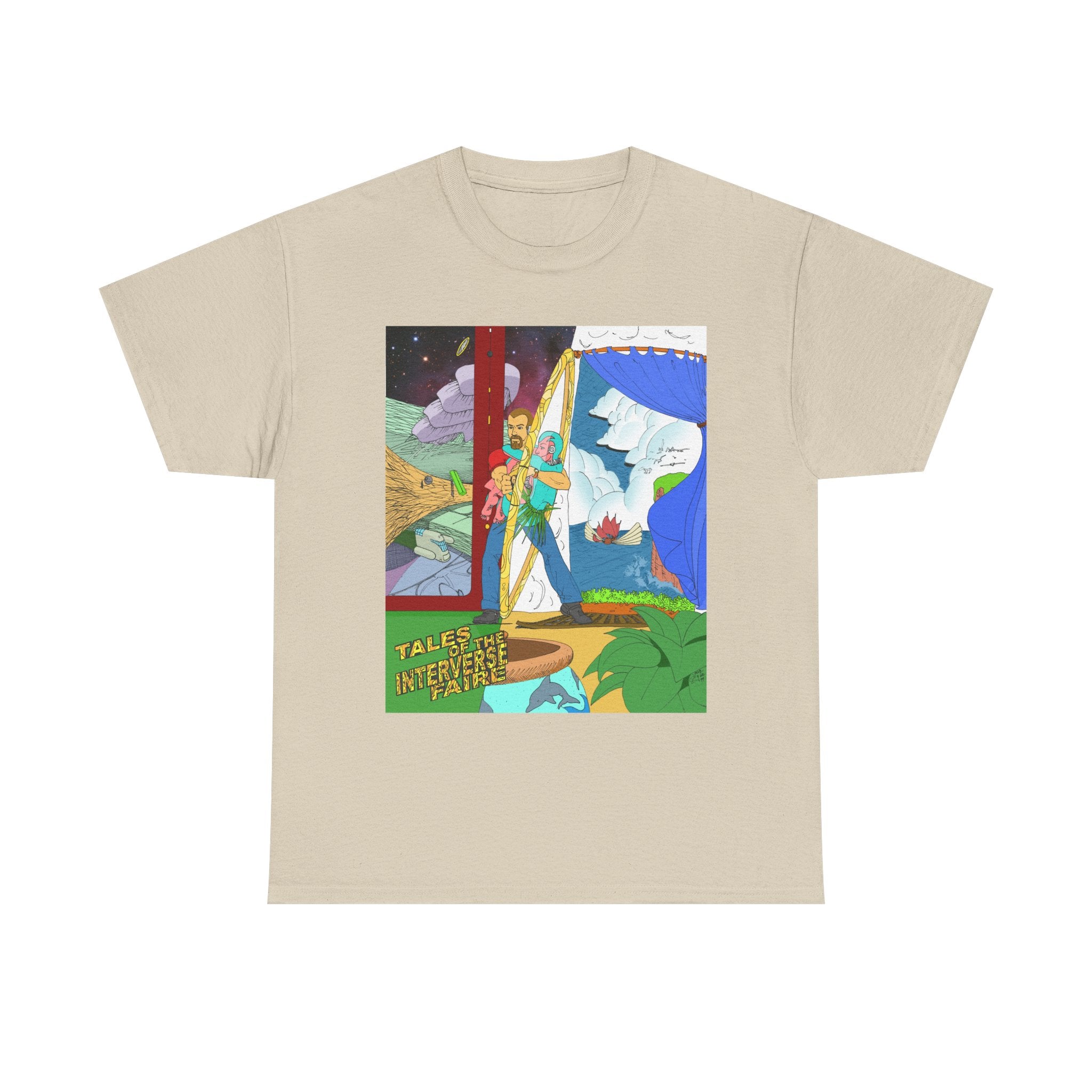 Fun Anime Tee - Unisex Heavy Cotton Tee, Original Author Art, Da Guv, sci-fi, Unique Graphic Shirt, Anime Lover Gift