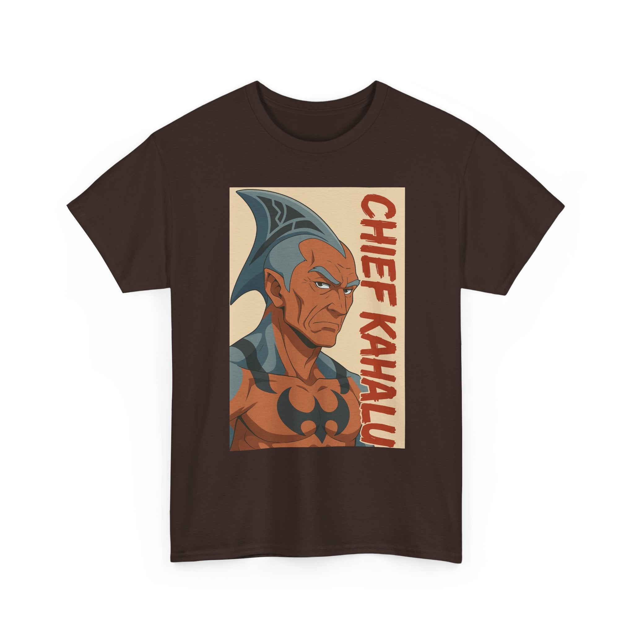 Chief Kahalu Graphic Tee, Unisex Heavy Cotton Shirt, Casual Wear, Gift for Fans, Graphic T-Shirt for Collectors