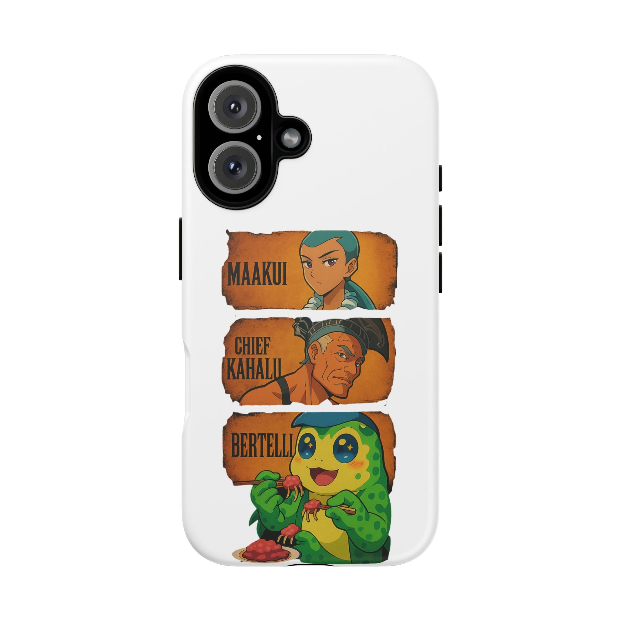 Tough Cases - Anime Phone Case Featuring Maakui, Chief Kahaili, and Bertelli, Great Gift for Fans, Personalized, Trendy, Durable