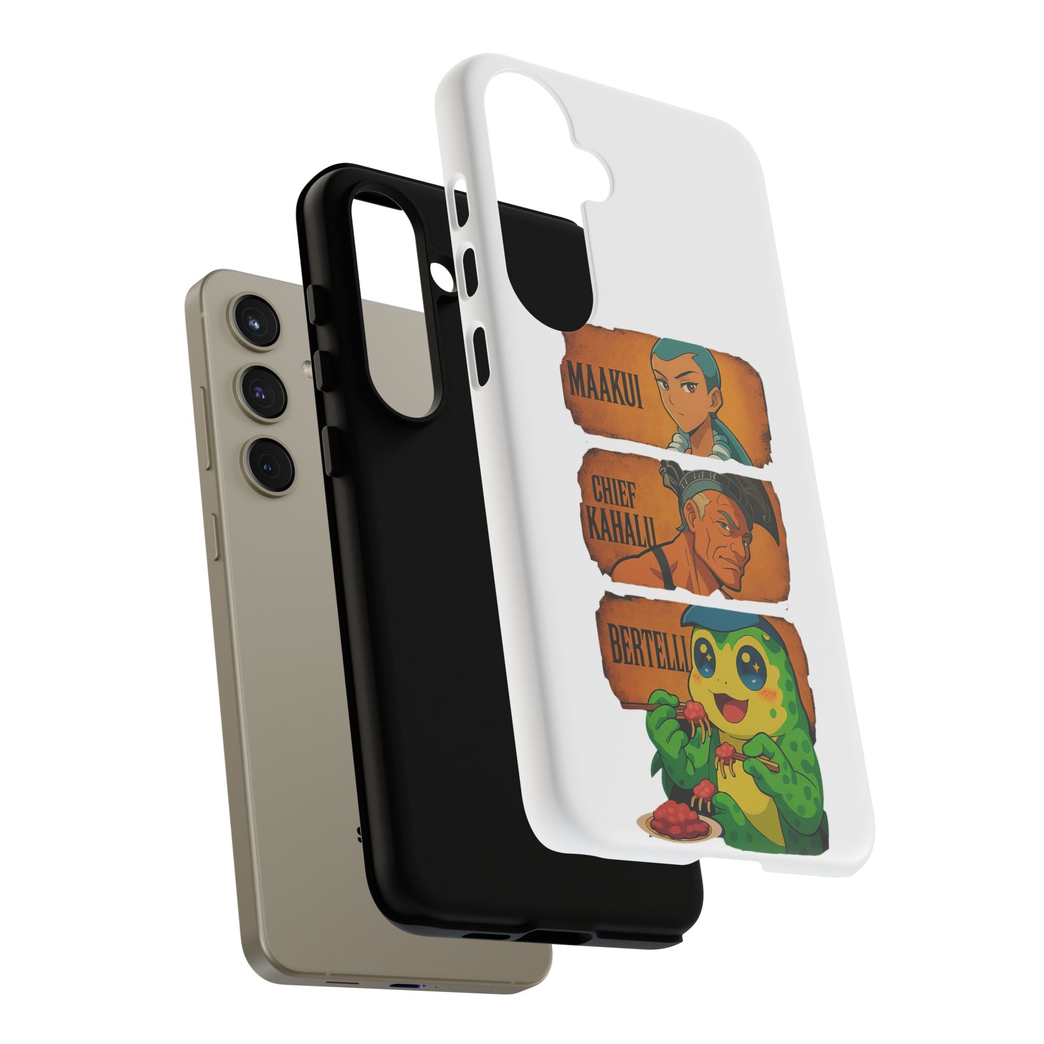 Tough Cases - Anime Phone Case Featuring Maakui, Chief Kahaili, and Bertelli, Great Gift for Fans, Personalized, Trendy, Durable