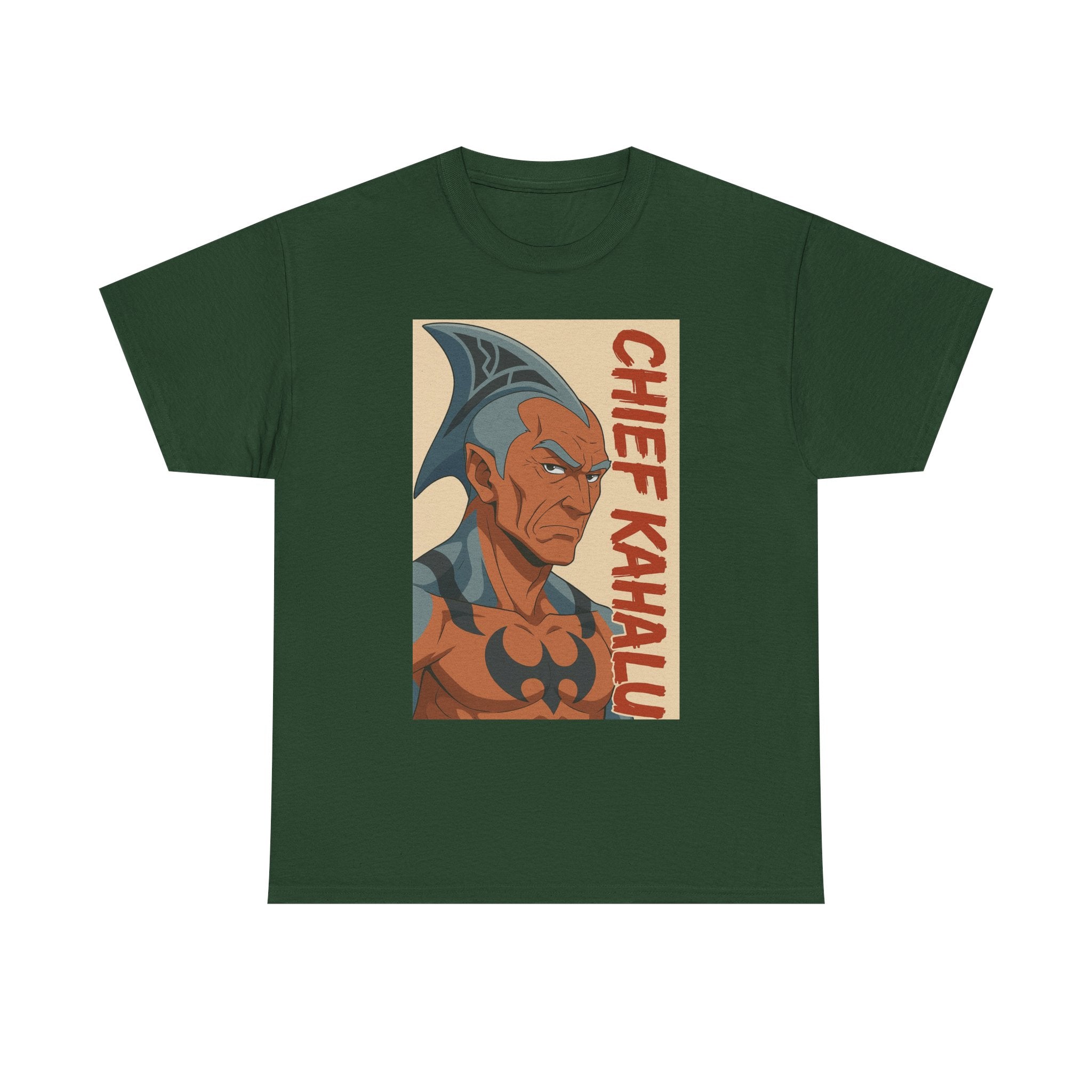 Chief Kahalu Graphic Tee, Unisex Heavy Cotton Shirt, Casual Wear, Gift for Fans, Graphic T-Shirt for Collectors