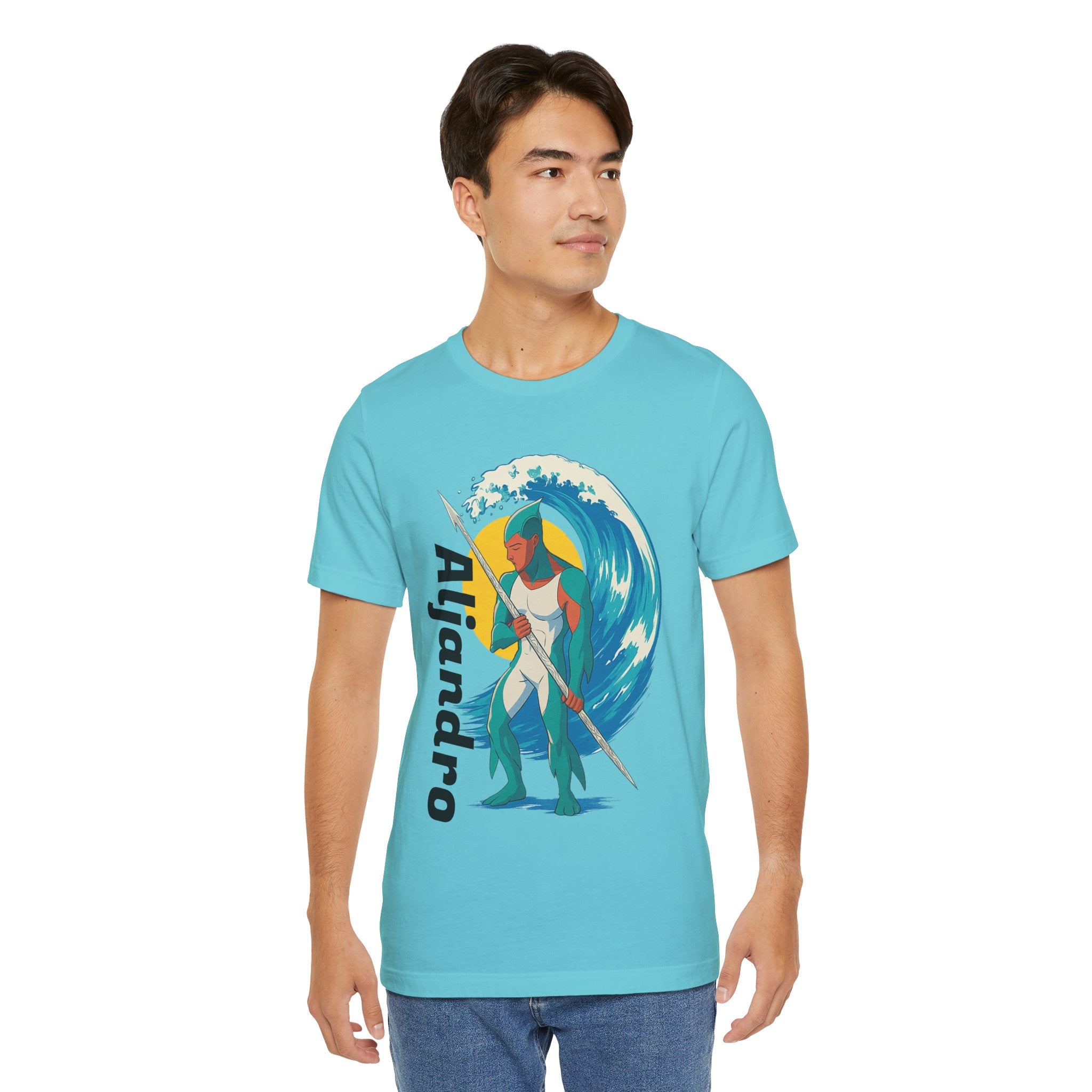 Aljandro Wave Warrior T-Shirt — Personalized 'Aljandro' Surf Guardian Tee