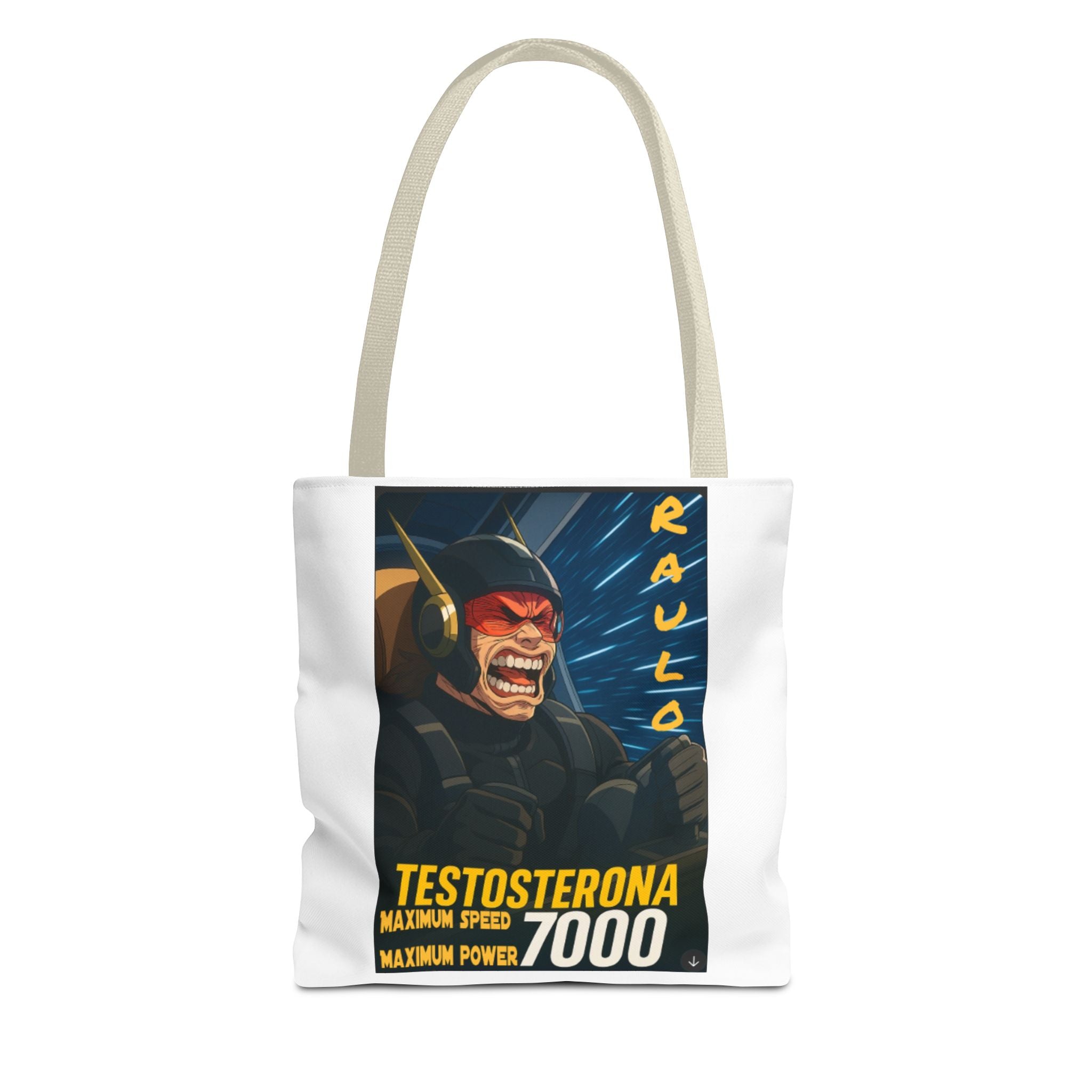 Anime Raulo Tote Bag, testosterona 7000, Da Guv Shopping Bag, Gift for Him, Casual Daily Use, Fitness Tote, Unique Design