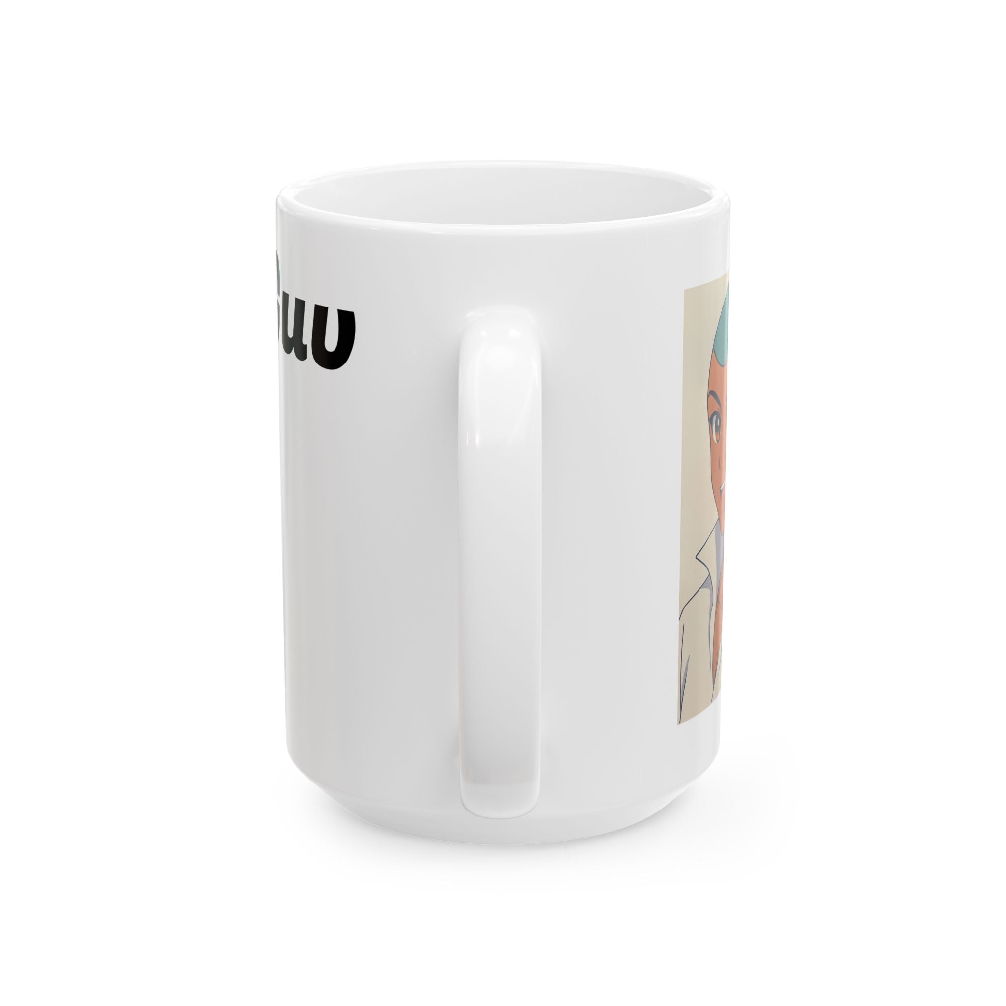 Stylish Ceramic Mug with Trendy Art Design, Perfect Gift for Coffee Lovers, Unique Decor, Art Collector's Mug, Ideal for Birthdays