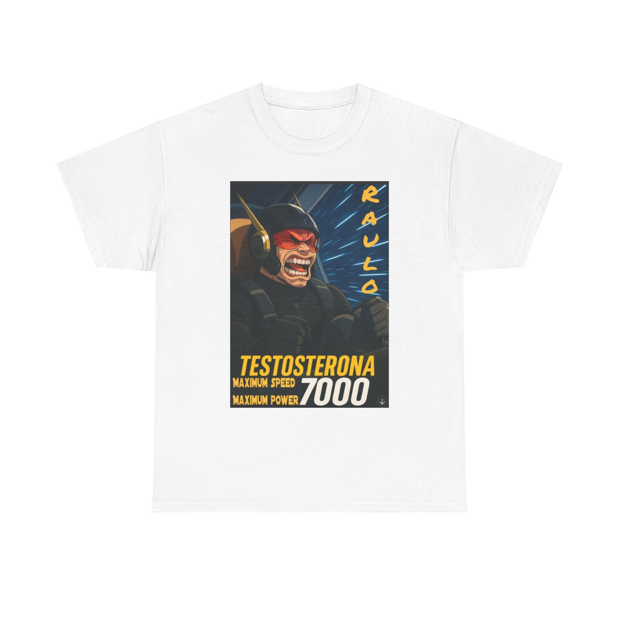 Sci-Fi Anime Raulo Testosterona Tee, Da Guv Book Fan Shirt, Unisex Cotton Top, Gift for Sci-Fi Lovers, Tee for Anime Enthusiasts