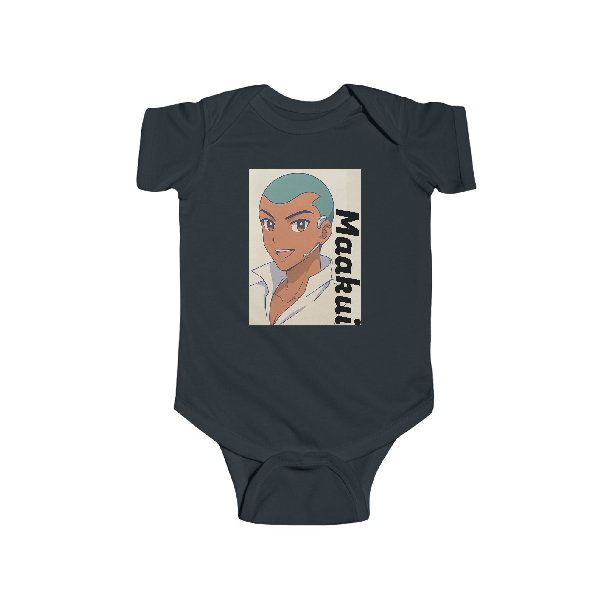 Anime Maakui Cute Character Infant Bodysuit, Baby Onesie, Toddler Gift, Newborn Apparel, Baby Shower Outfit, Fun Design