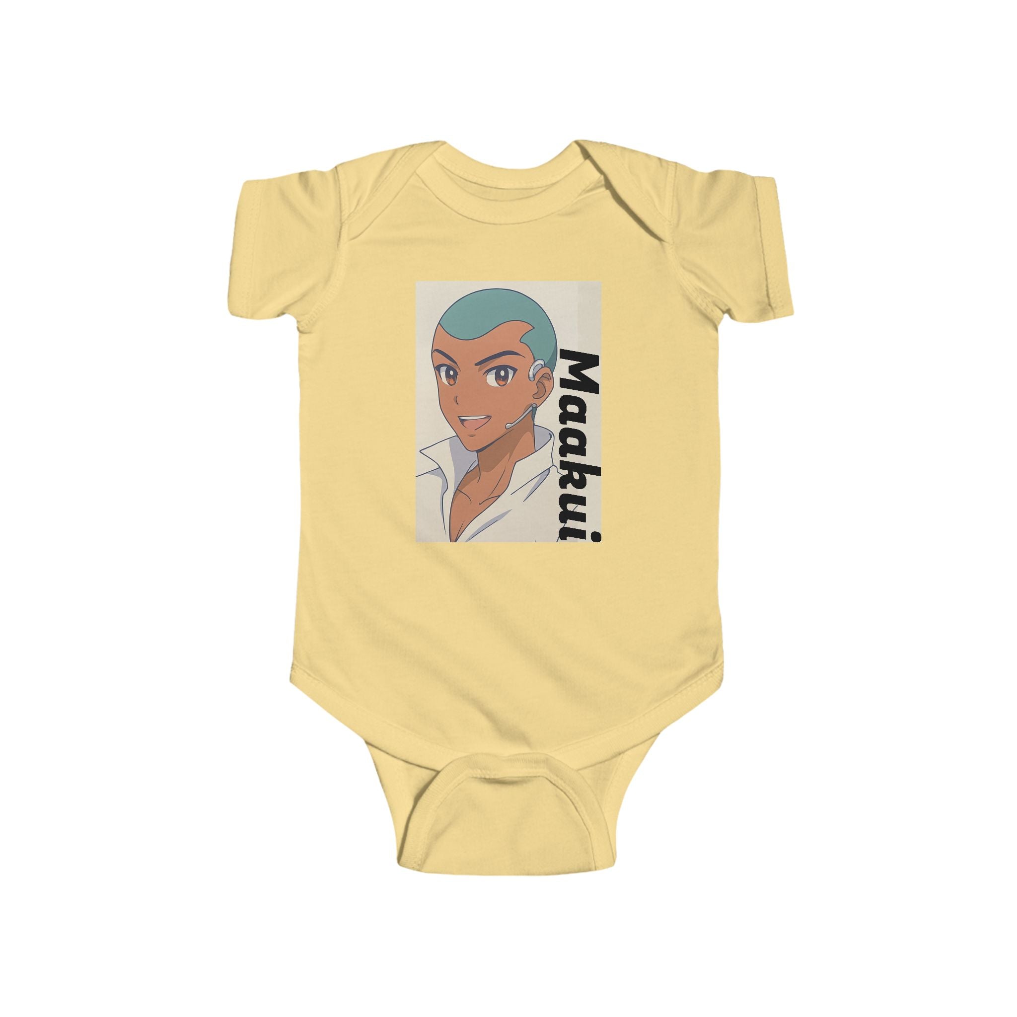 Anime Maakui Cute Character Infant Bodysuit, Baby Onesie, Toddler Gift, Newborn Apparel, Baby Shower Outfit, Fun Design