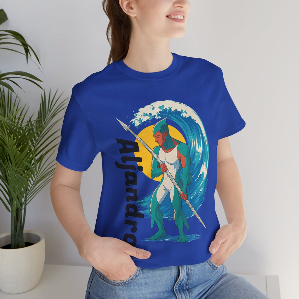 Aljandro Wave Warrior T-Shirt — Personalized 'Aljandro' Surf Guardian Tee