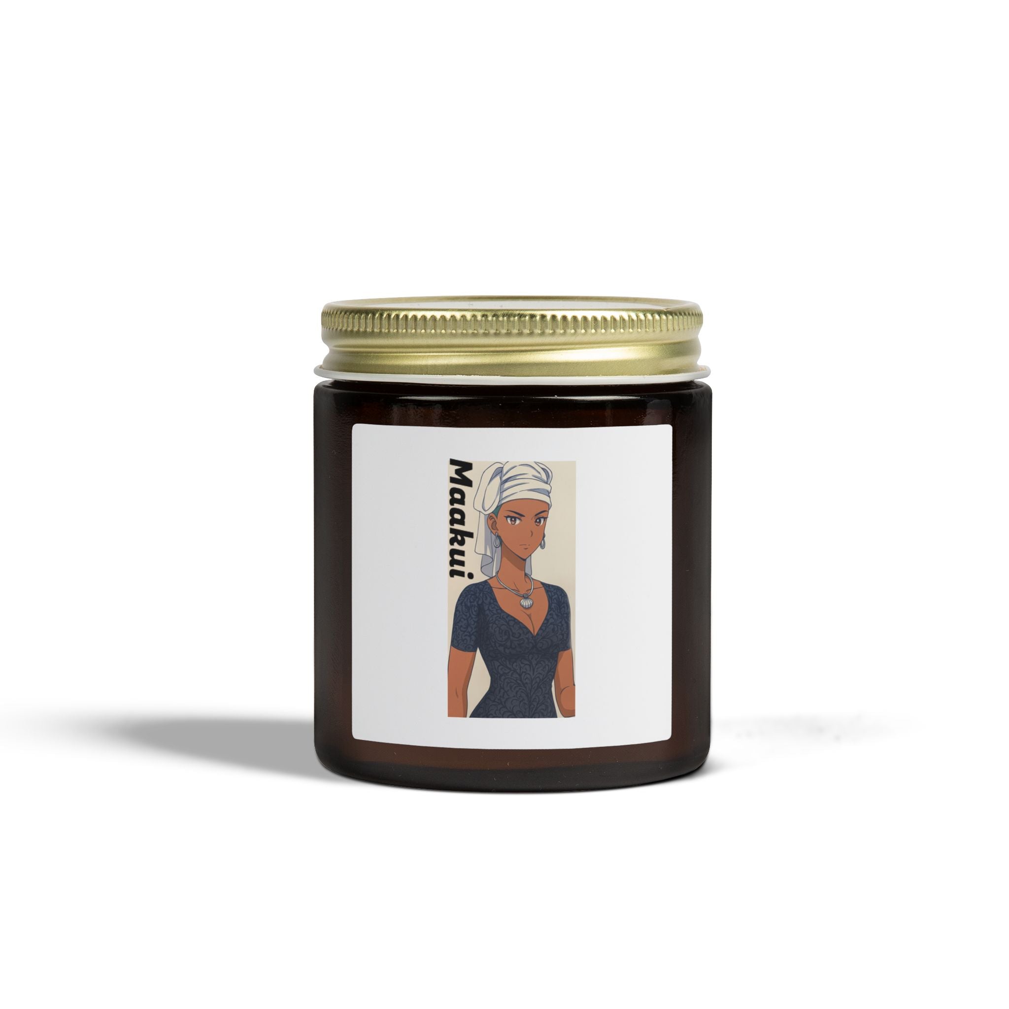 Scented Candles, Anime Maakui Design, Coconut Apricot Wax (4oz, 9oz) - Sci-Fi Book Lovers Gift, Home Decor, Da Guv Inspired, Aromatherapy