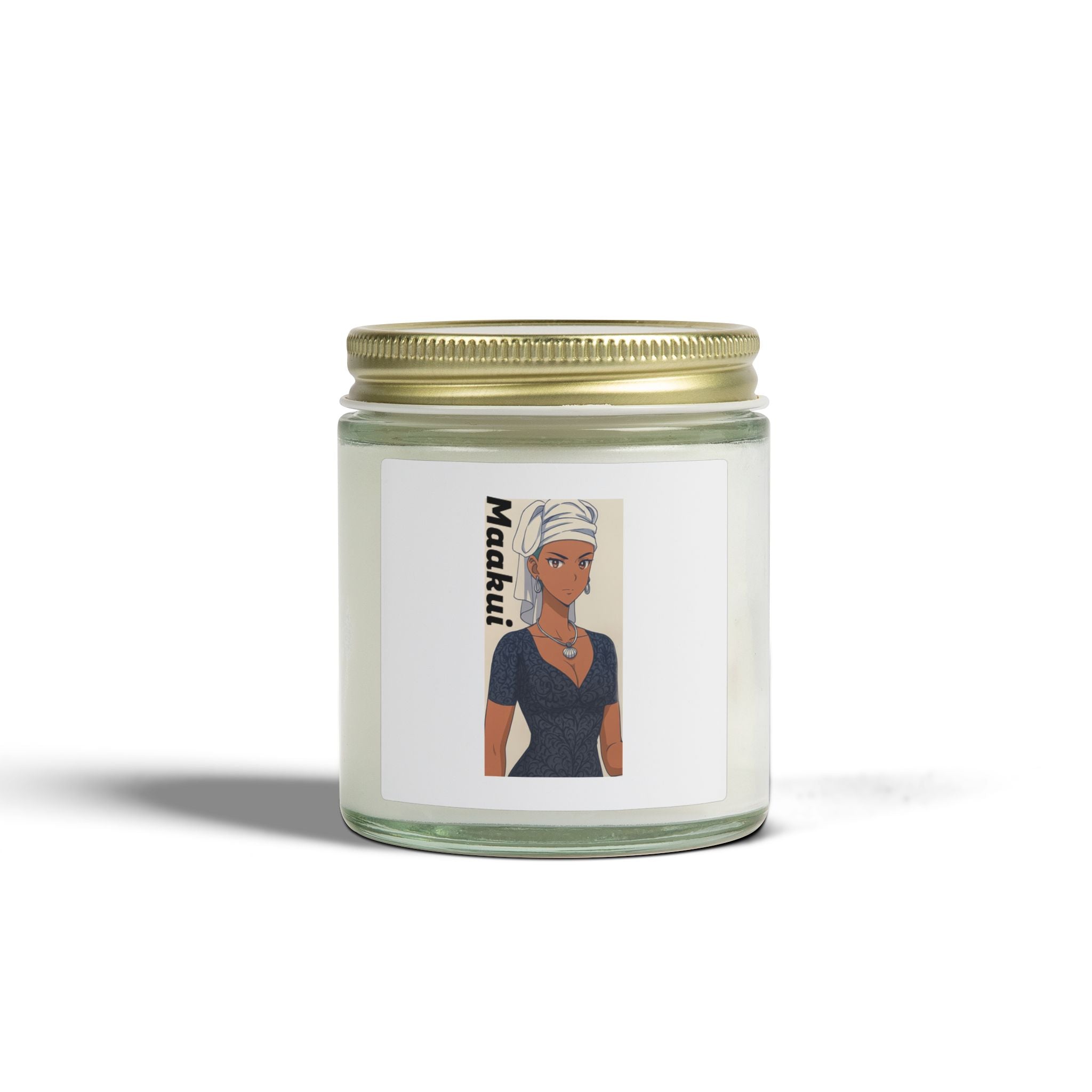 Scented Candles, Anime Maakui Design, Coconut Apricot Wax (4oz, 9oz) - Sci-Fi Book Lovers Gift, Home Decor, Da Guv Inspired, Aromatherapy
