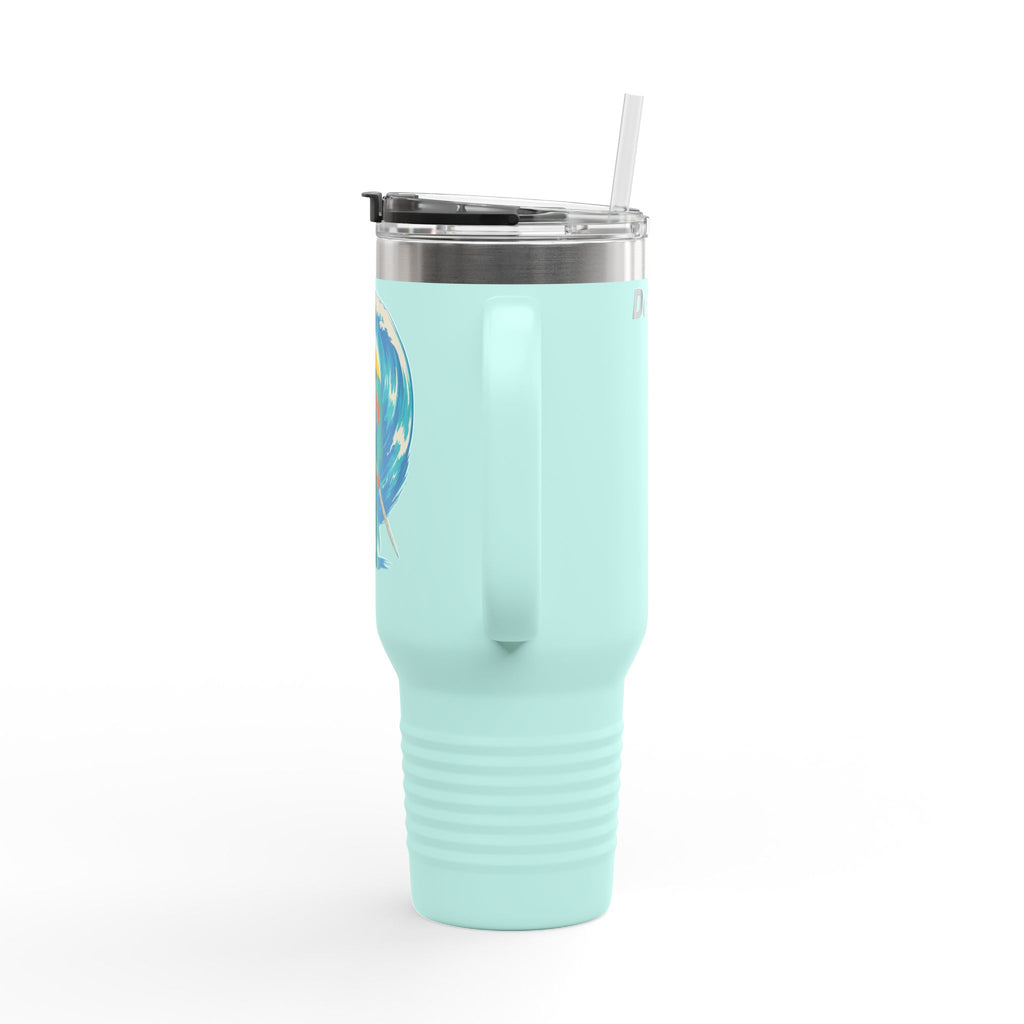 Anime Aljandro Travel Mug, Ocean Adventure Design, Explore Nature Mug, Custom Name Travel Cup, Coffee Lover Gift, Summer Beach Mug