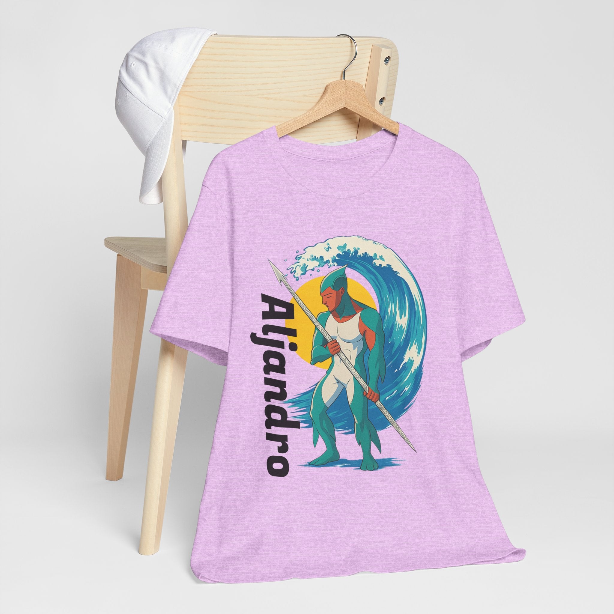 Aljandro Wave Warrior T-Shirt — Personalized 'Aljandro' Surf Guardian Tee