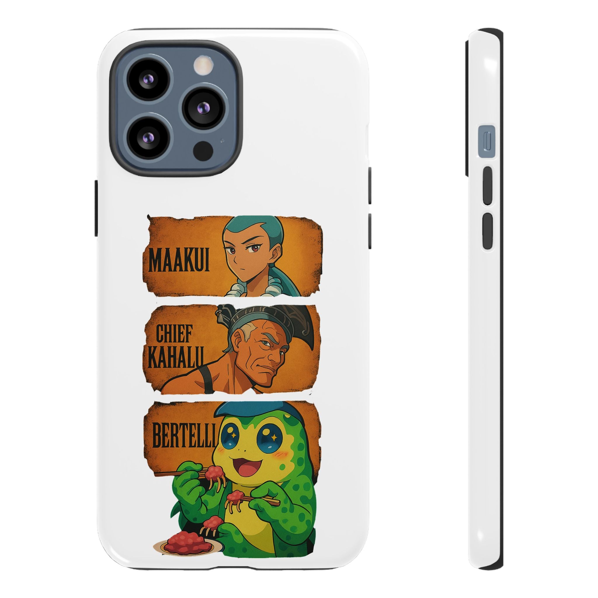 Tough Cases - Anime Phone Case Featuring Maakui, Chief Kahaili, and Bertelli, Great Gift for Fans, Personalized, Trendy, Durable