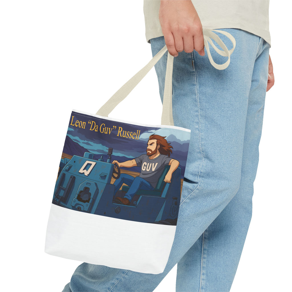 Tank Tote Bag - Leon "Da Guv" Russell from "Da Guv" Sci-Fi Book, Gift for Sci-Fi Fans, Unique Bookish Bag, Literary Tote, Book Lover Gift