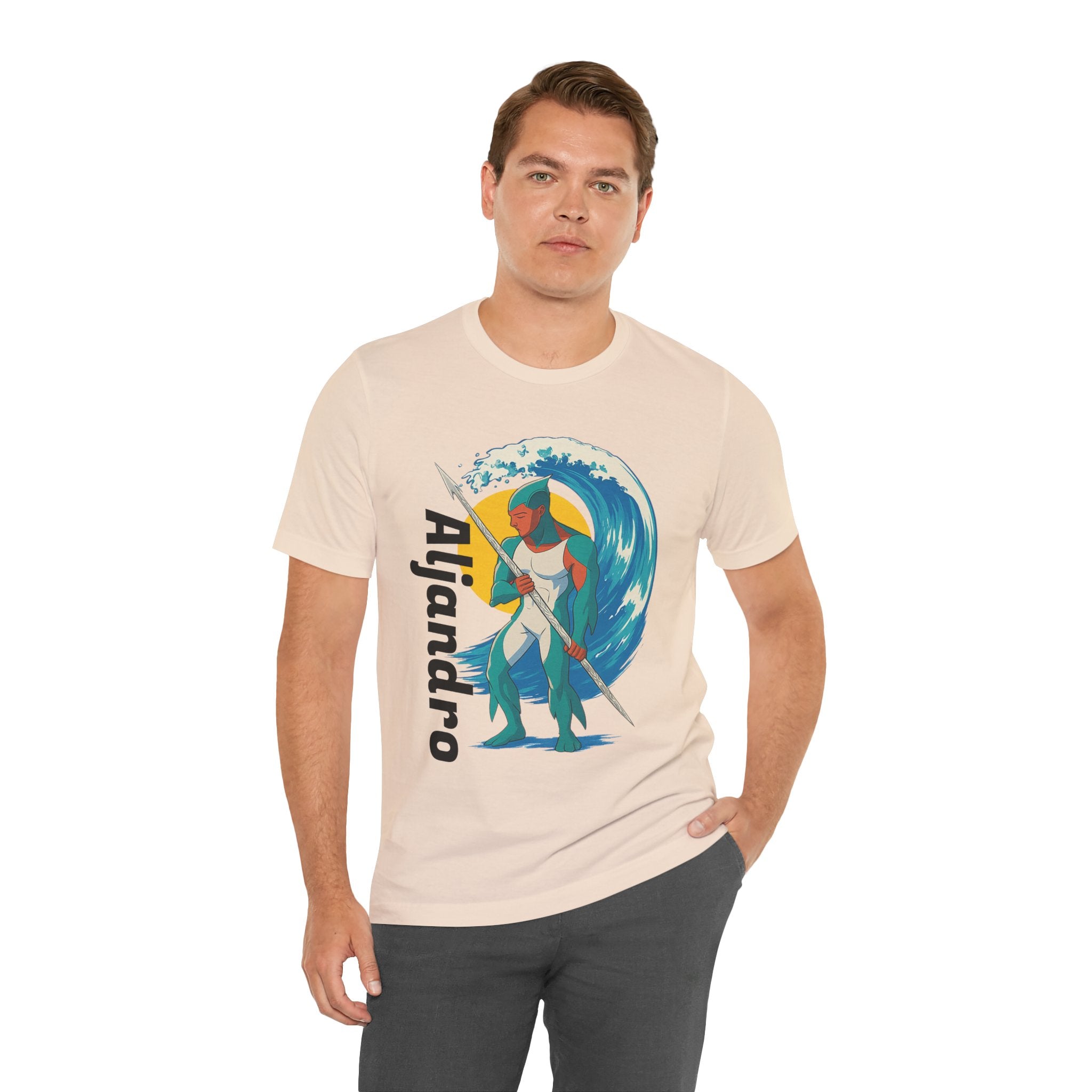 Aljandro Wave Warrior T-Shirt — Personalized 'Aljandro' Surf Guardian Tee