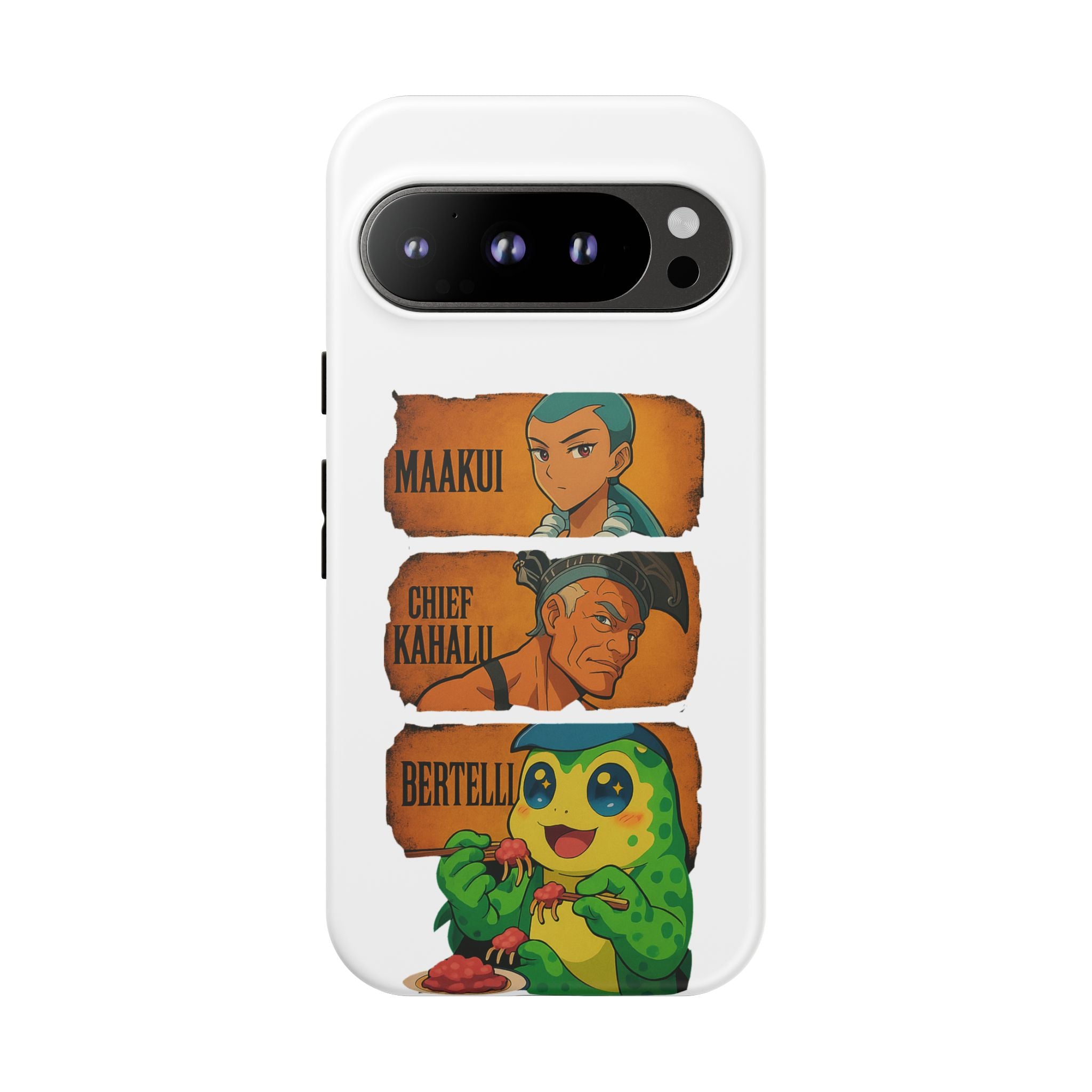 Tough Cases - Anime Phone Case Featuring Maakui, Chief Kahaili, and Bertelli, Great Gift for Fans, Personalized, Trendy, Durable