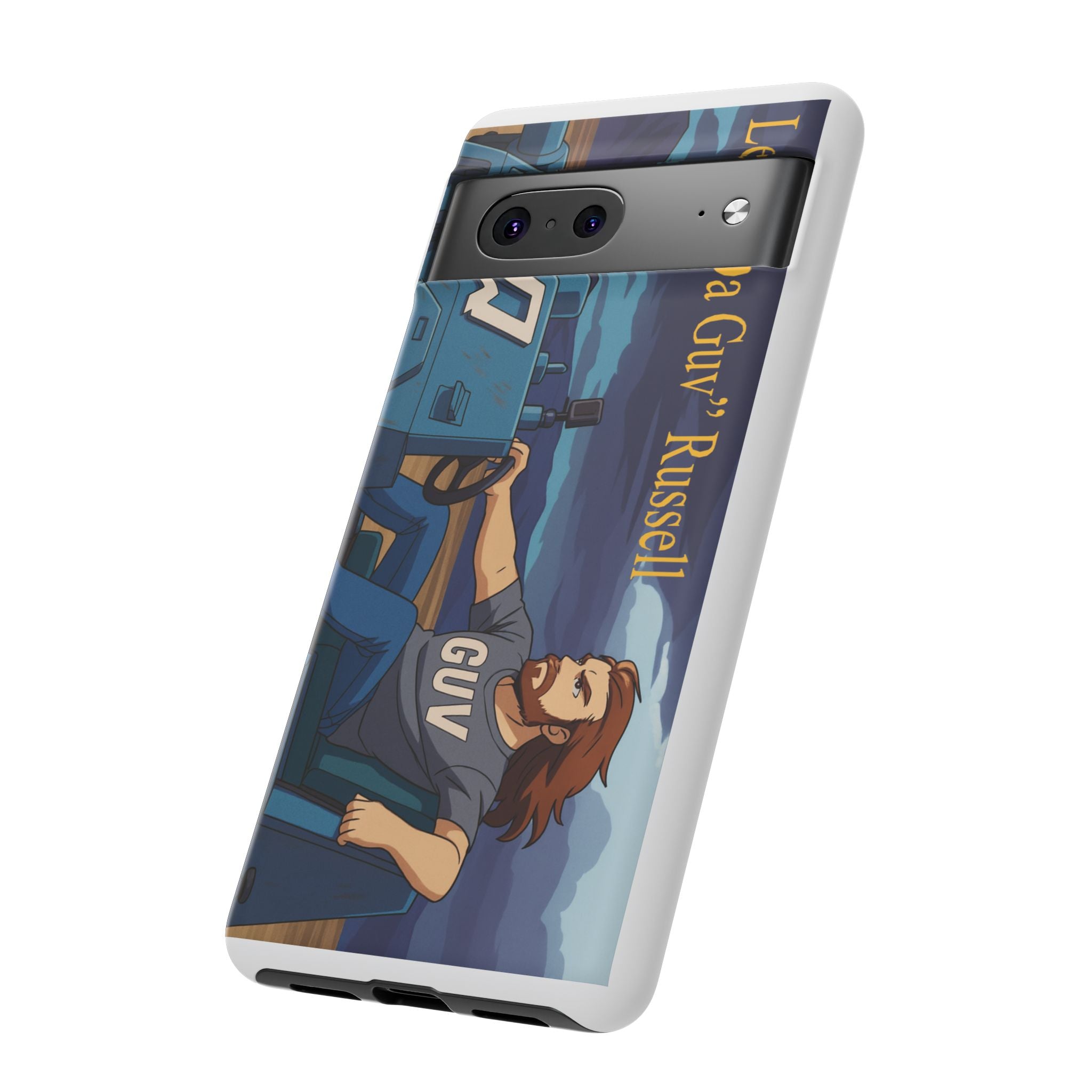 Phone Cases, Tough Phone Covers, Book Character Fan Gift, Sci-Fi Tank Art, Leon 'Da Guv' Russell Design