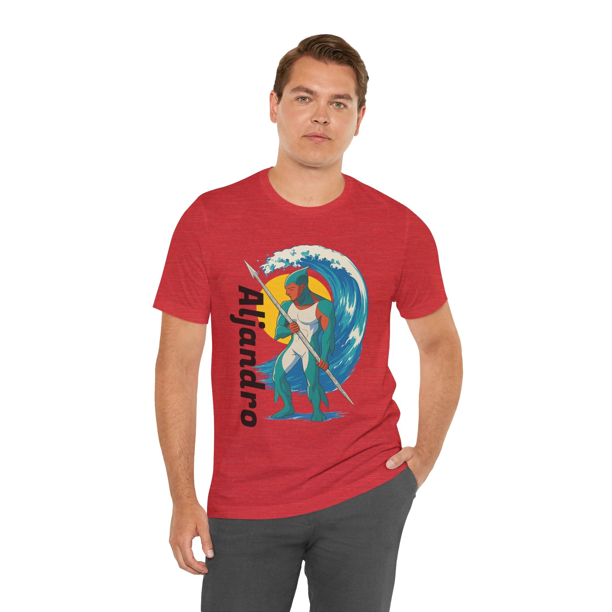 Aljandro Wave Warrior T-Shirt — Personalized 'Aljandro' Surf Guardian Tee