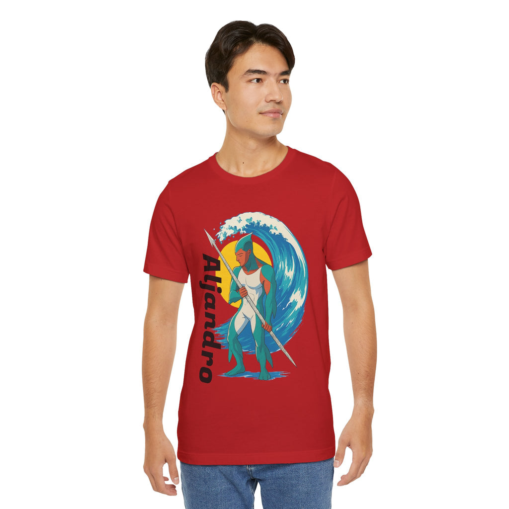 Aljandro Wave Warrior T-Shirt — Personalized 'Aljandro' Surf Guardian Tee