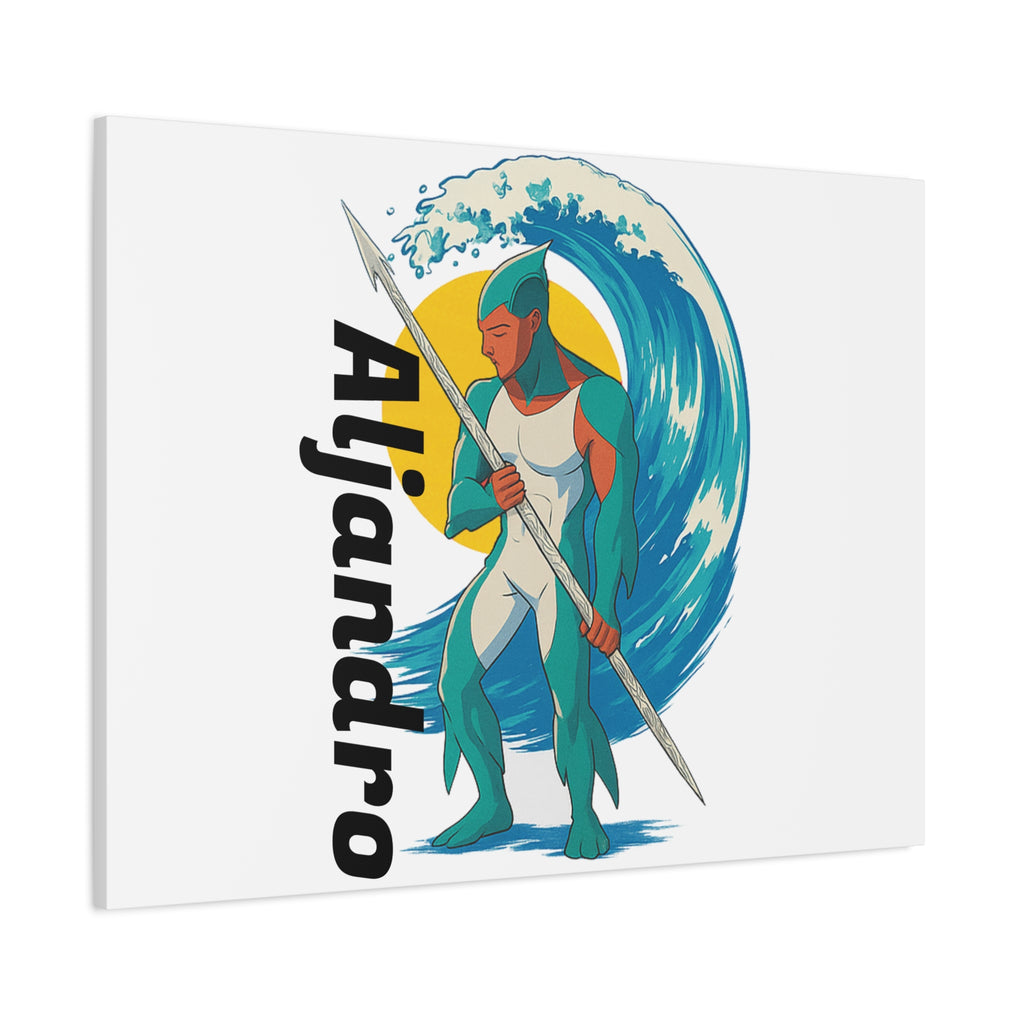 Anime Aljandro Canvas Print, Home Decor Gift, Coastal Wall Art, Unique Custom Canvas, Modern Minimalist Artwork