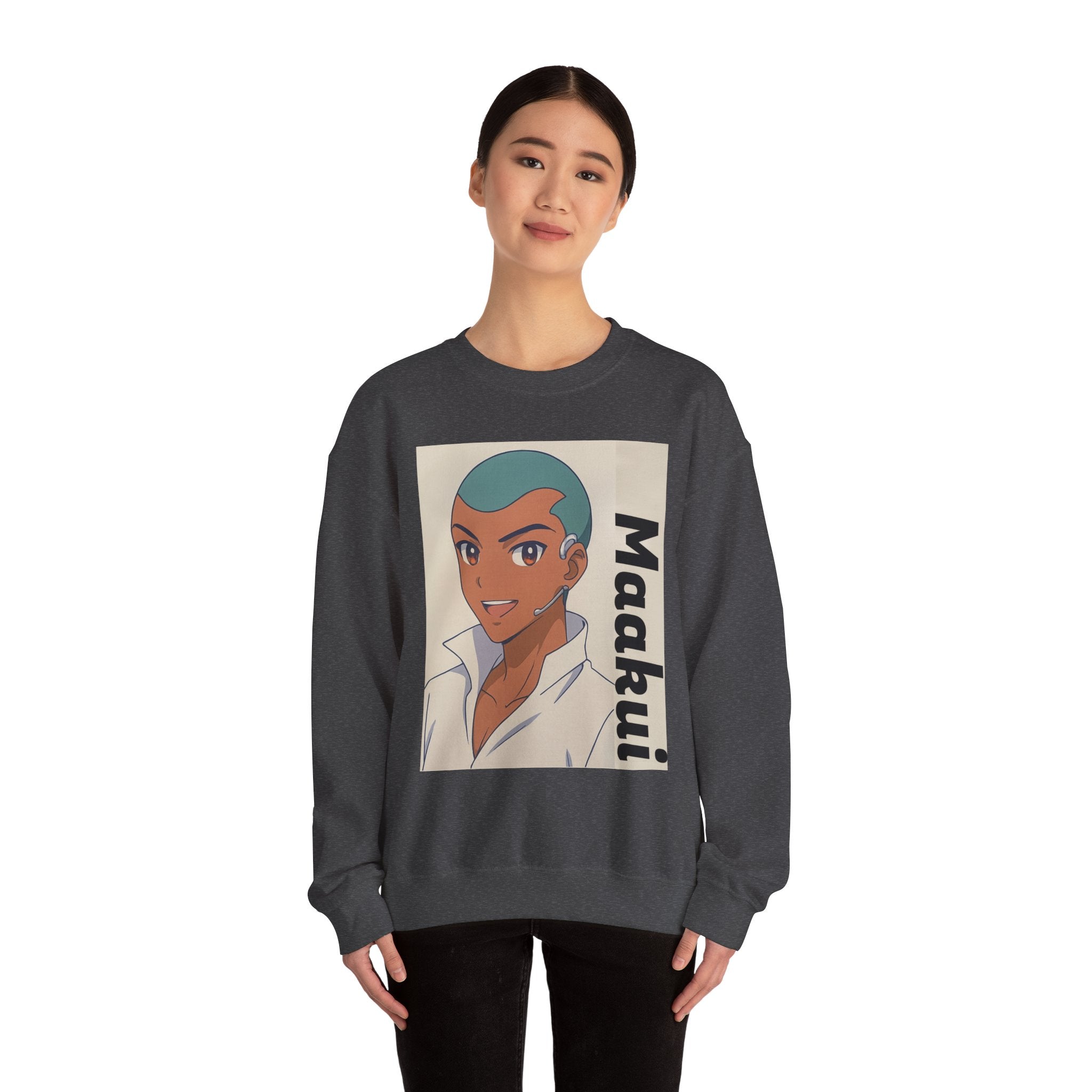 Maakui, anime character Crewneck Sweatshirt - Perfect for Everyday Wear, Unique Gift, Cozy Fashion