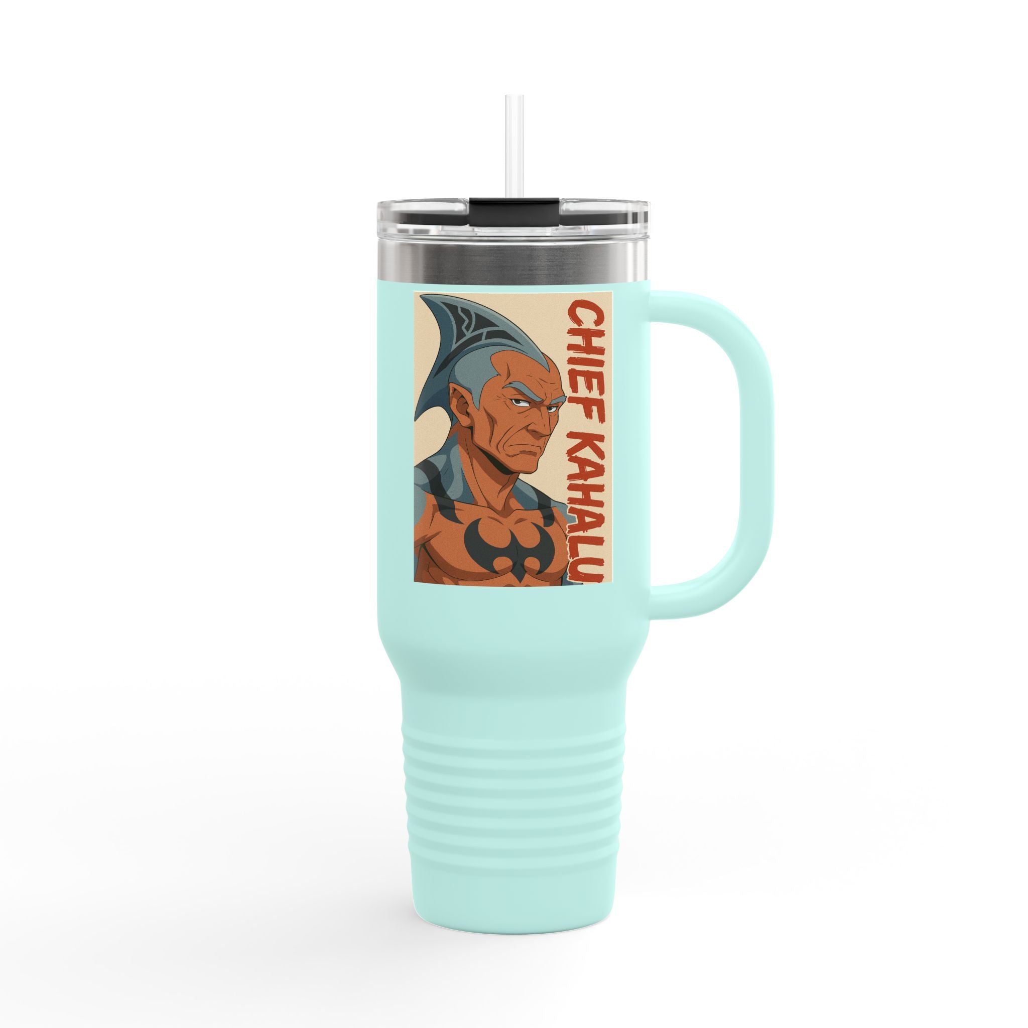 Chief Kahalu Stylish Insulated Travel Mug, 40oz | Travel Mug for Coffee Lovers, Personalized Gift, Adventure Companion, On-the-Go Hydration