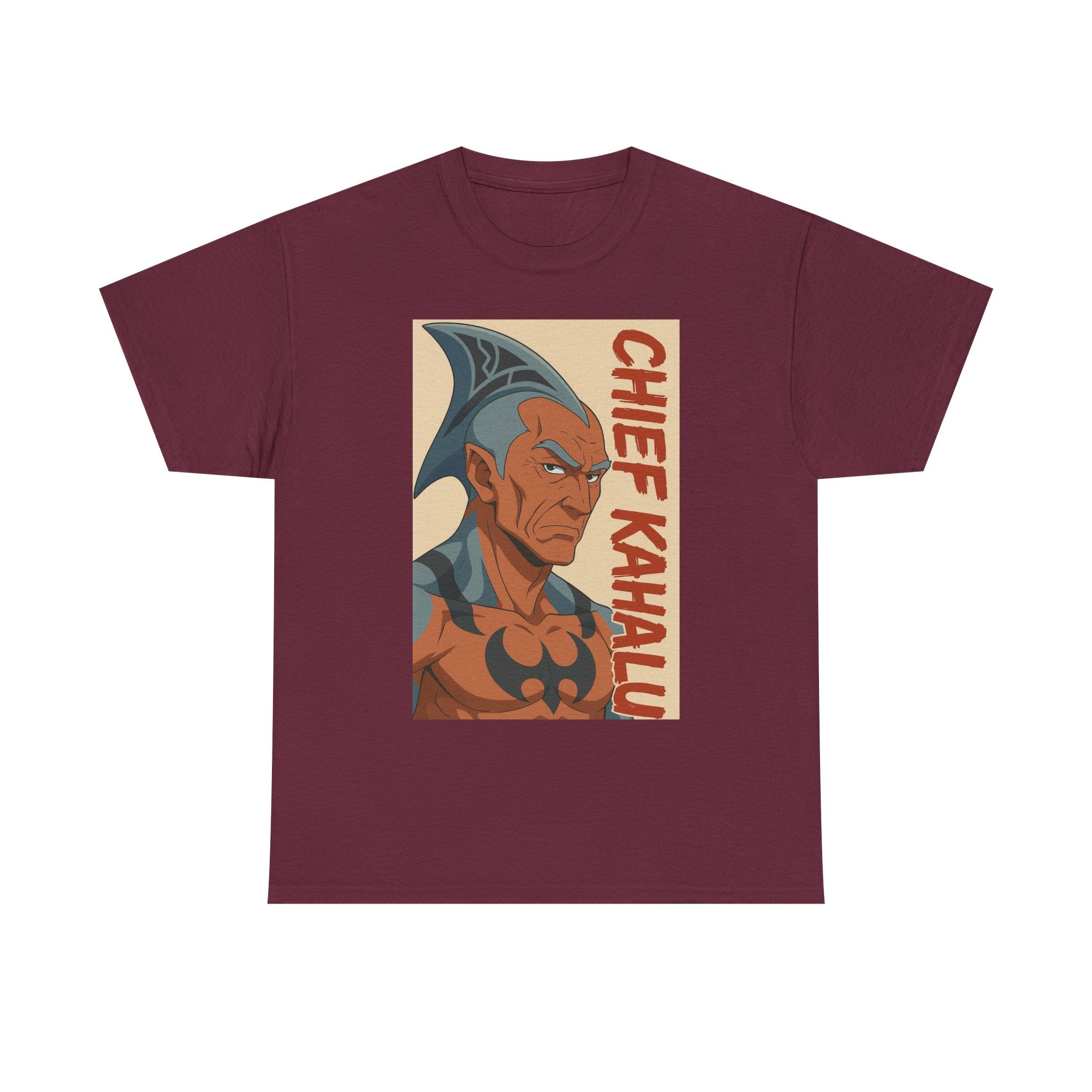 Chief Kahalu Graphic Tee, Unisex Heavy Cotton Shirt, Casual Wear, Gift for Fans, Graphic T-Shirt for Collectors