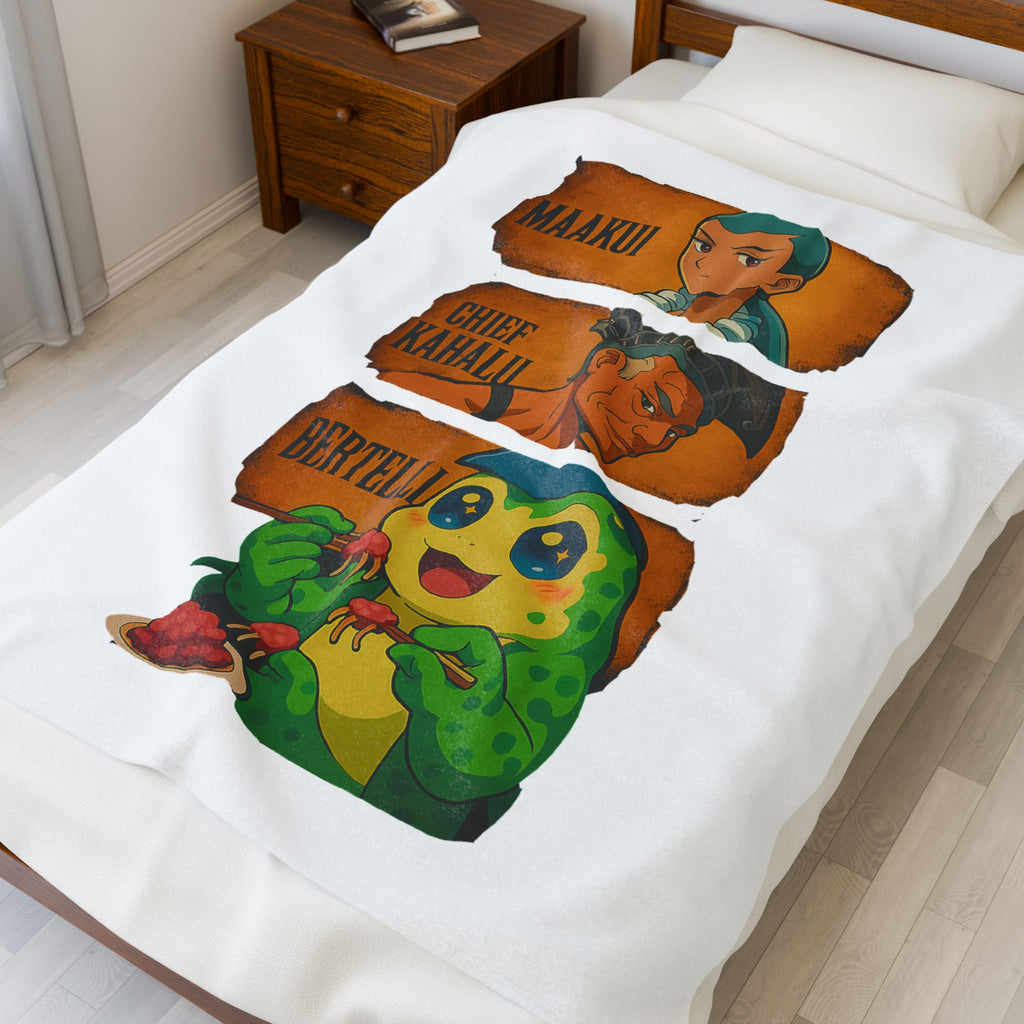 Cozy Velveteen Plush Blanket with Anime Characters - Perfect Gift for Fans, Home Decor, Movie Nights, Birthdays, Holidays