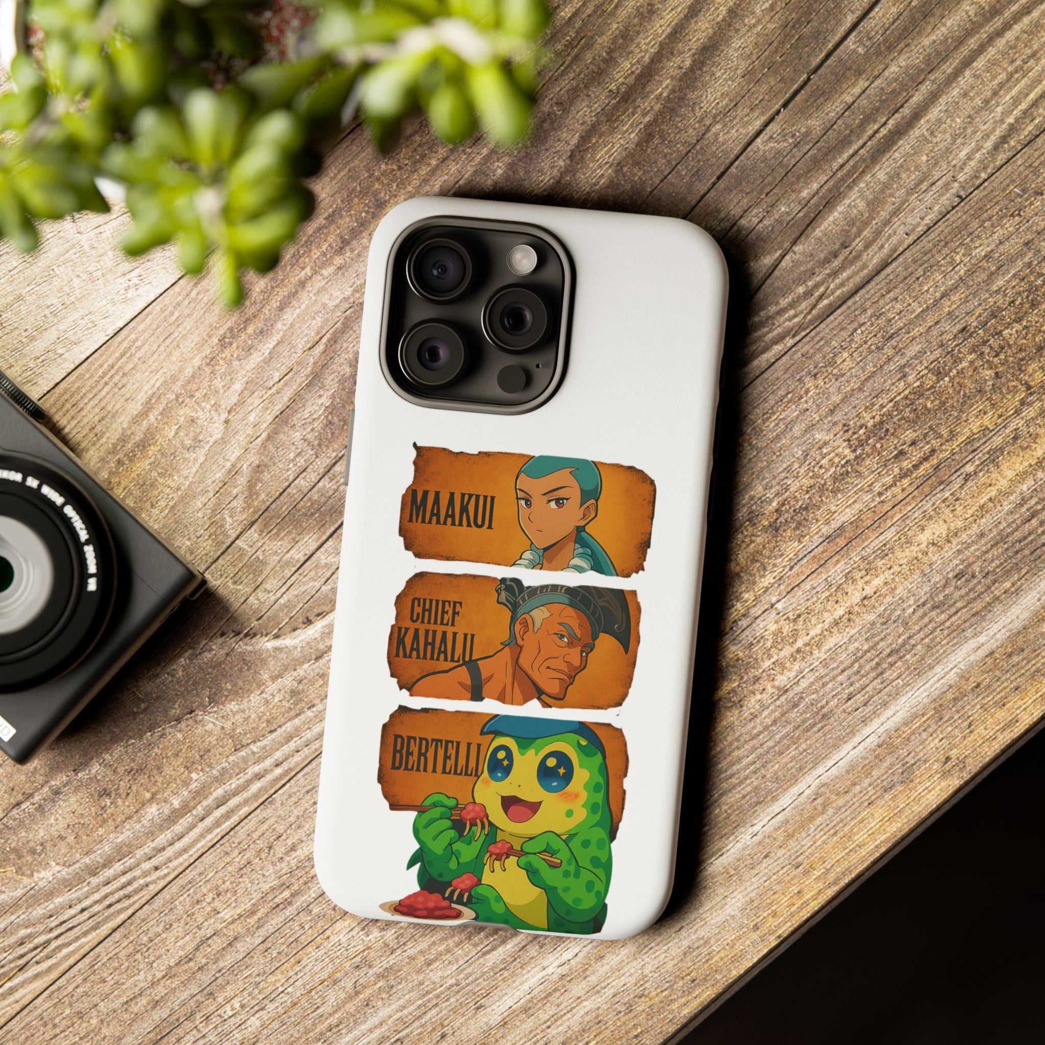 Tough Cases - Anime Phone Case Featuring Maakui, Chief Kahaili, and Bertelli, Great Gift for Fans, Personalized, Trendy, Durable