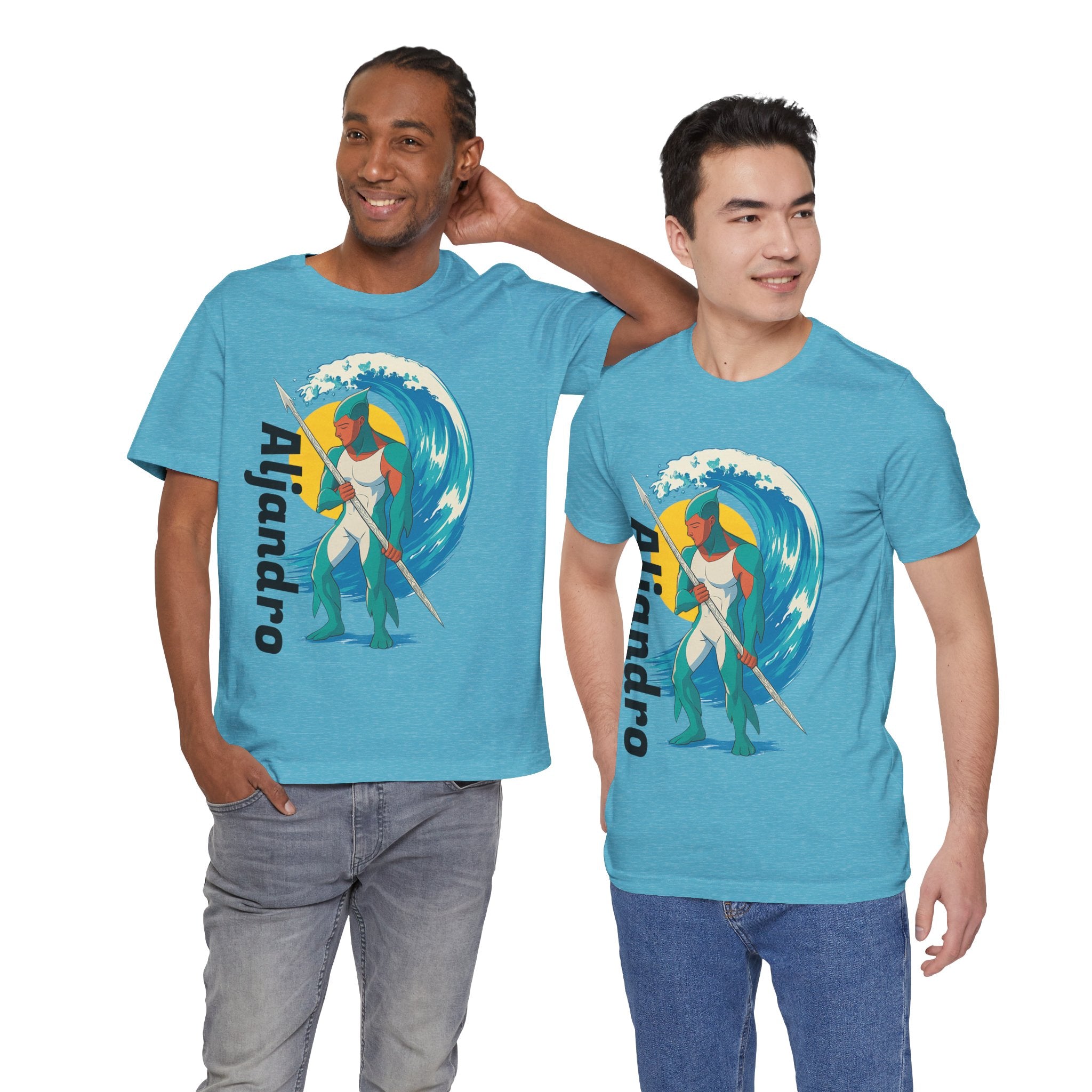 Aljandro Wave Warrior T-Shirt — Personalized 'Aljandro' Surf Guardian Tee