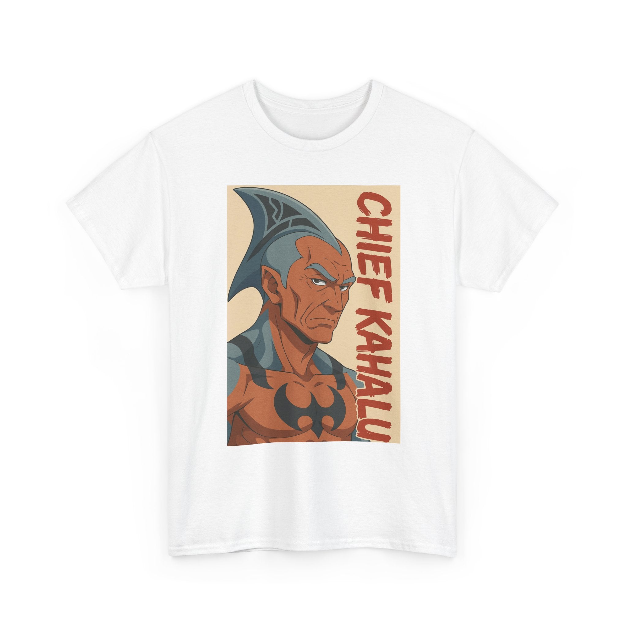 Chief Kahalu Graphic Tee, Unisex Heavy Cotton Shirt, Casual Wear, Gift for Fans, Graphic T-Shirt for Collectors