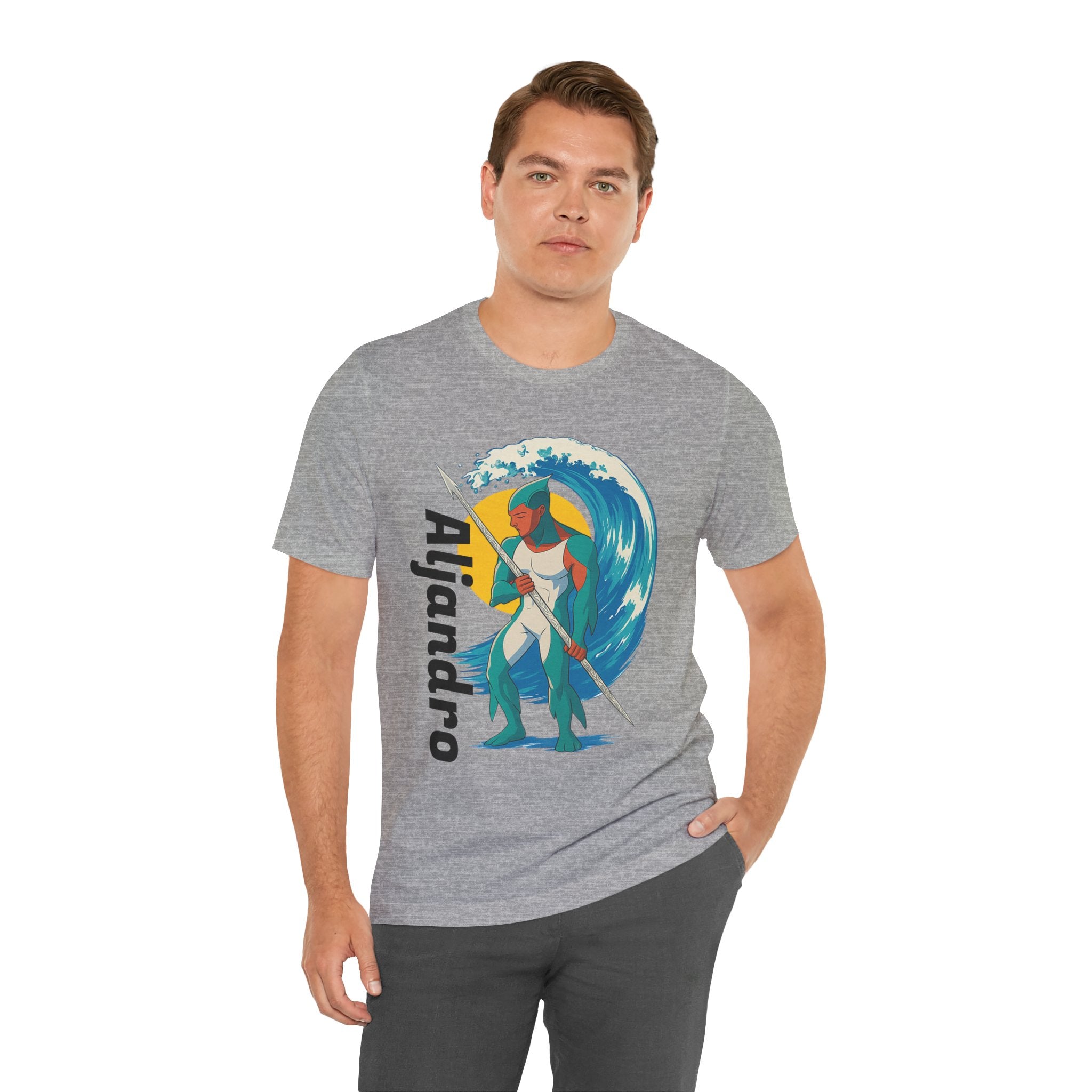 Aljandro Wave Warrior T-Shirt — Personalized 'Aljandro' Surf Guardian Tee