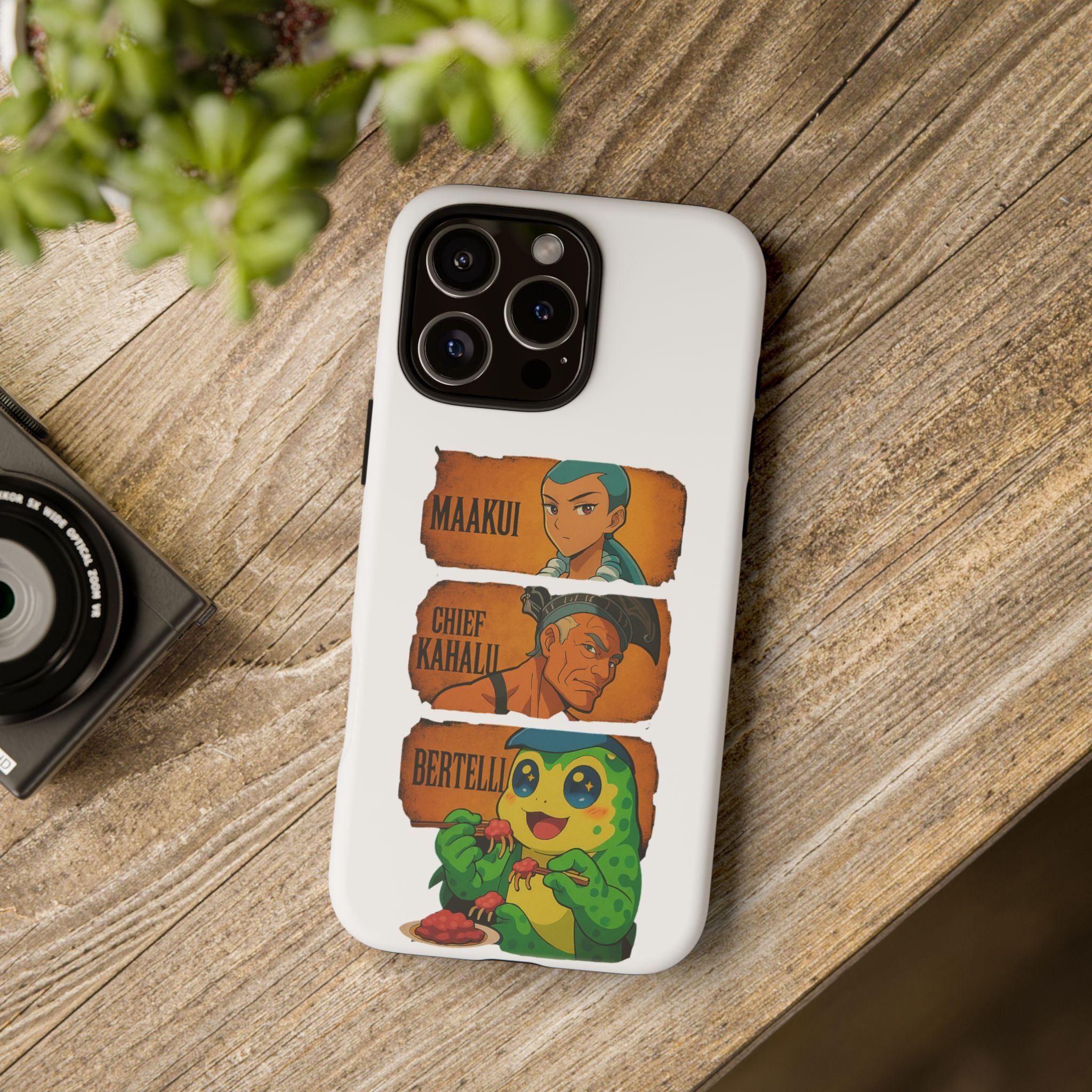 Tough Cases - Anime Phone Case Featuring Maakui, Chief Kahaili, and Bertelli, Great Gift for Fans, Personalized, Trendy, Durable