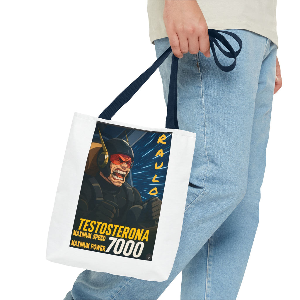 Anime Raulo Tote Bag, testosterona 7000, Da Guv Shopping Bag, Gift for Him, Casual Daily Use, Fitness Tote, Unique Design