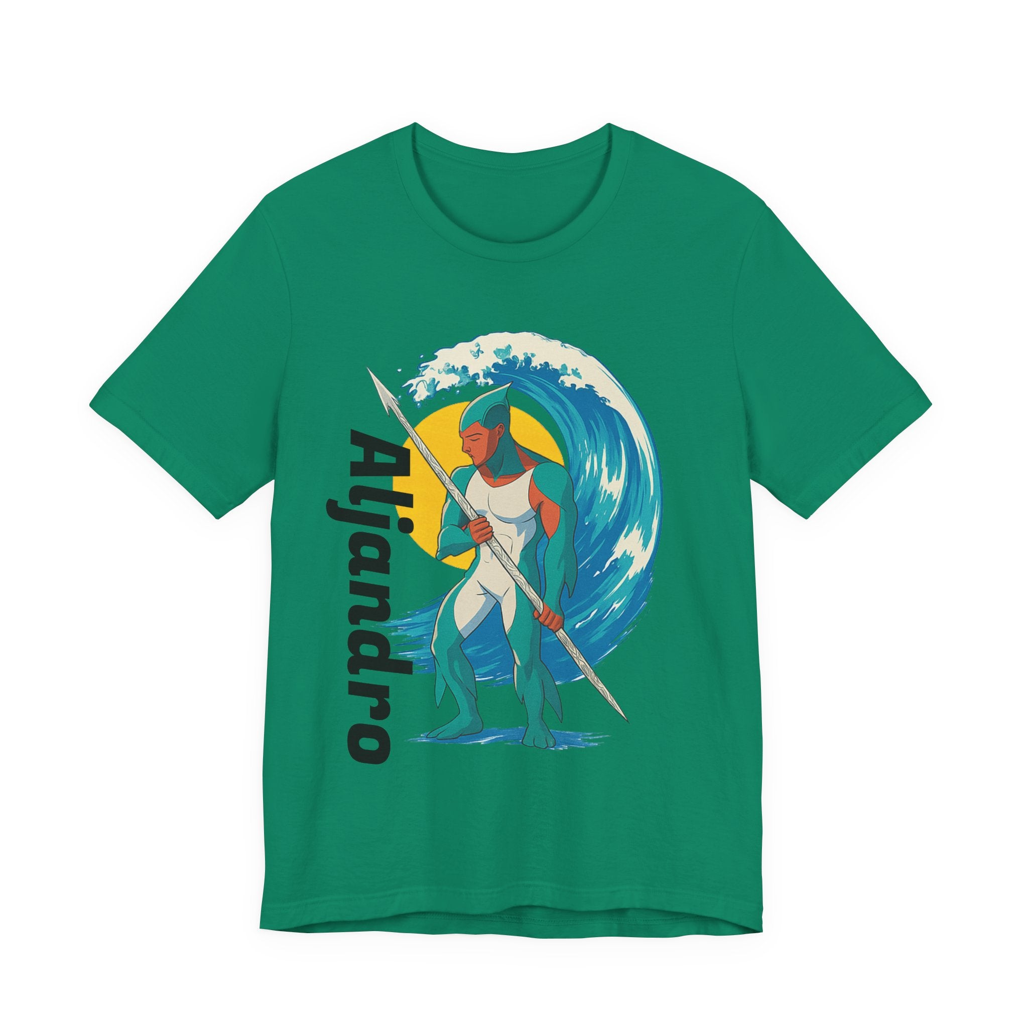 Aljandro Wave Warrior T-Shirt — Personalized 'Aljandro' Surf Guardian Tee