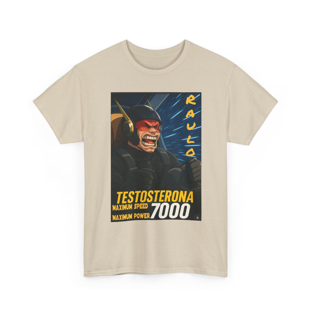Sci-Fi Anime Raulo Testosterona Tee, Da Guv Book Fan Shirt, Unisex Cotton Top, Gift for Sci-Fi Lovers, Tee for Anime Enthusiasts