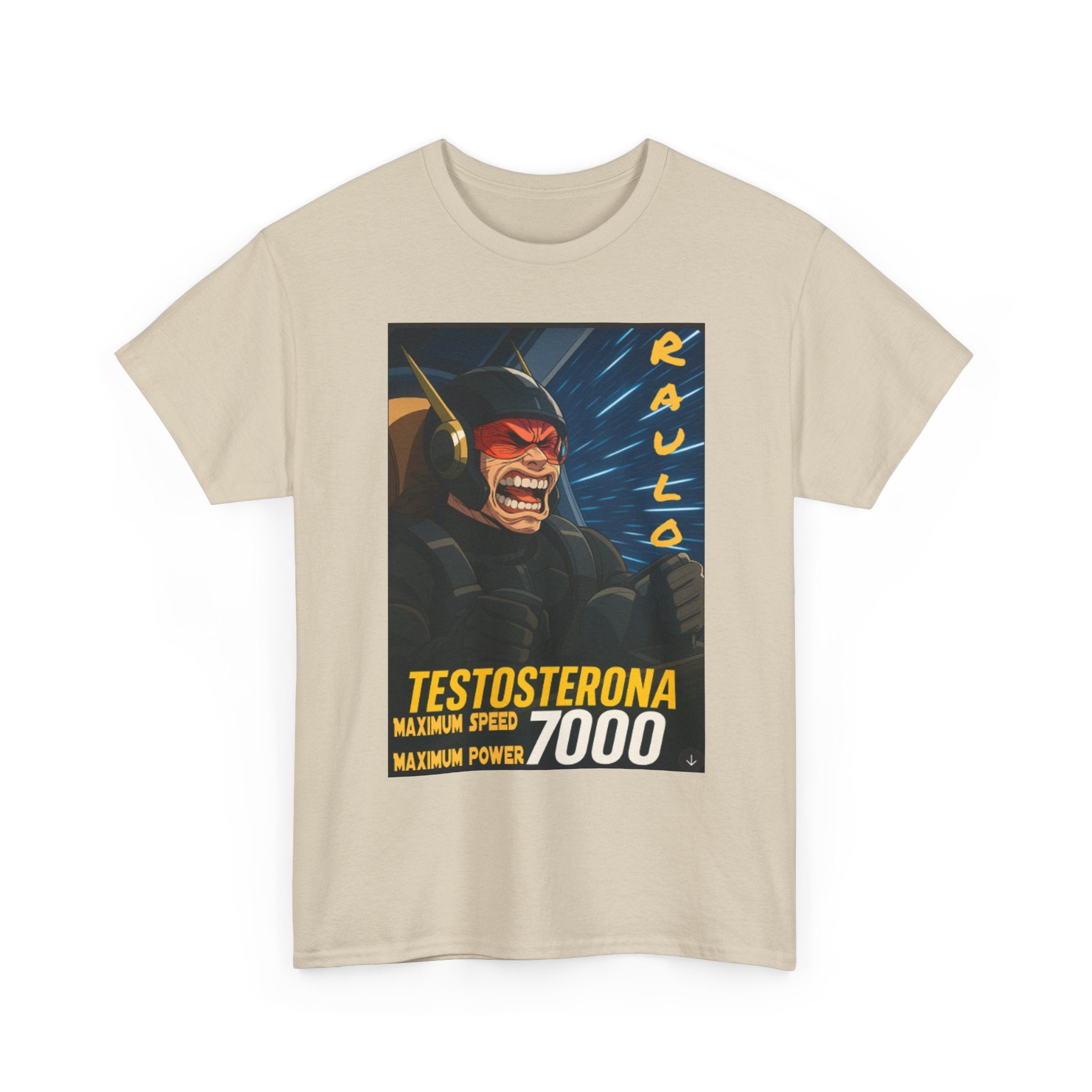 Sci-Fi Anime Raulo Testosterona Tee, Da Guv Book Fan Shirt, Unisex Cotton Top, Gift for Sci-Fi Lovers, Tee for Anime Enthusiasts