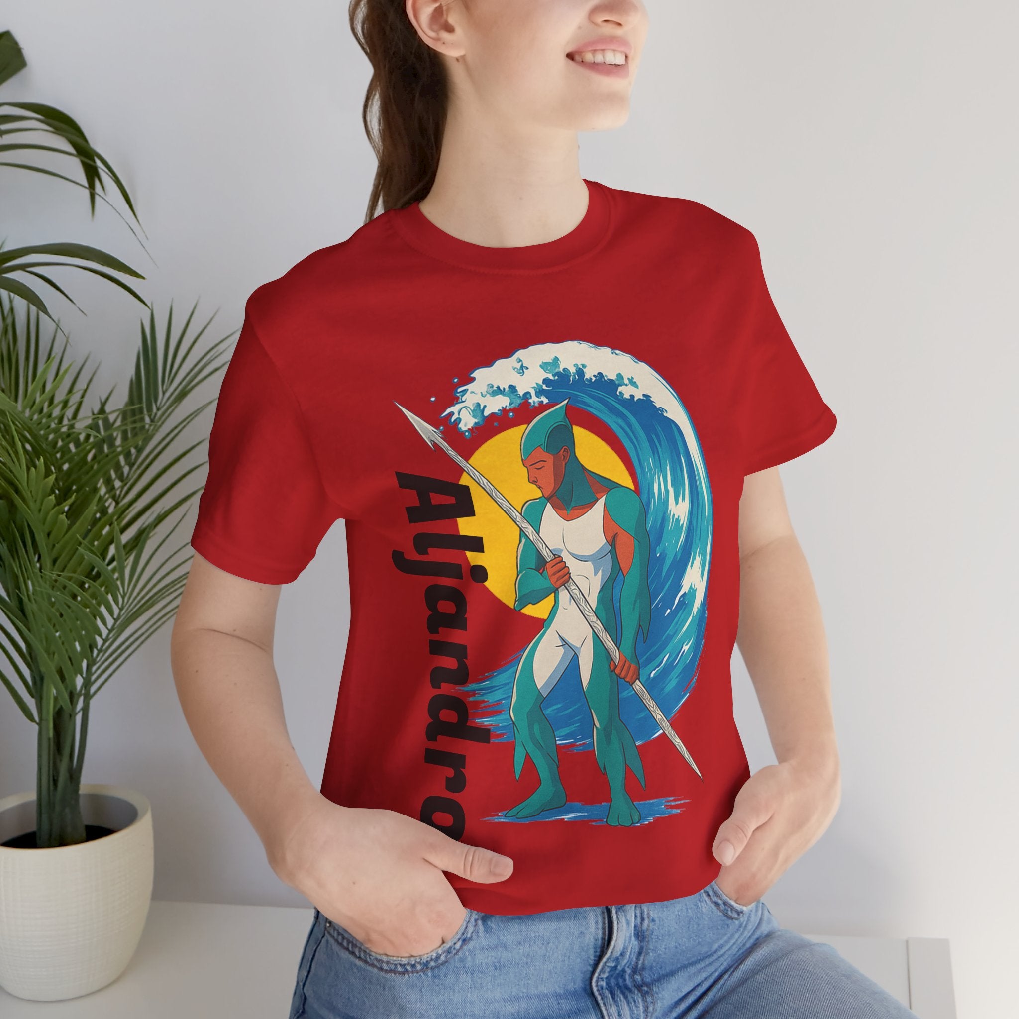 Aljandro Wave Warrior T-Shirt — Personalized 'Aljandro' Surf Guardian Tee