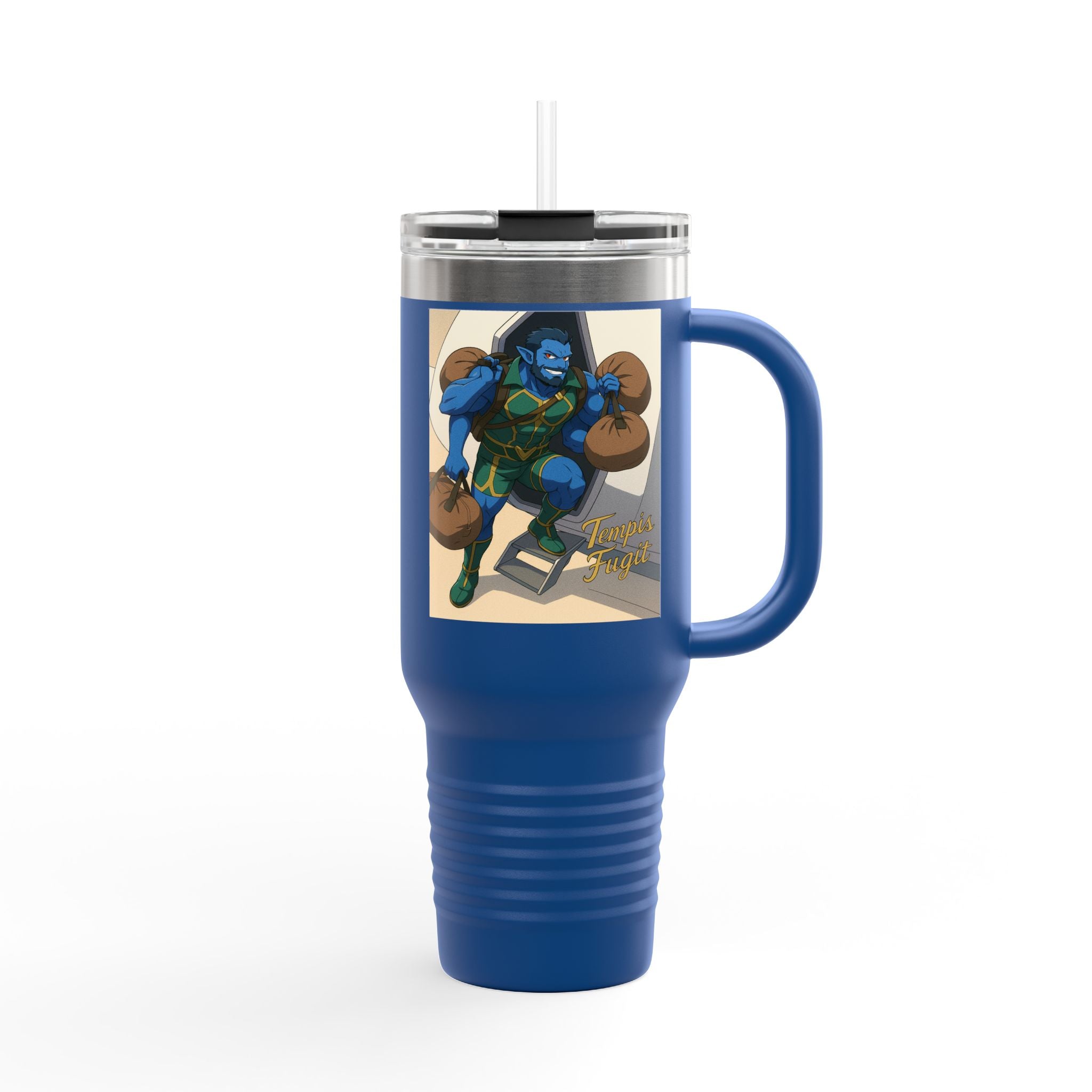 Anime Temis Fugit , Travel Mug , Perfect for Hiking, Camping, Road Trips, and Gift-Giving, 40oz Tumbler, Eco-Friendly Coffee [...]