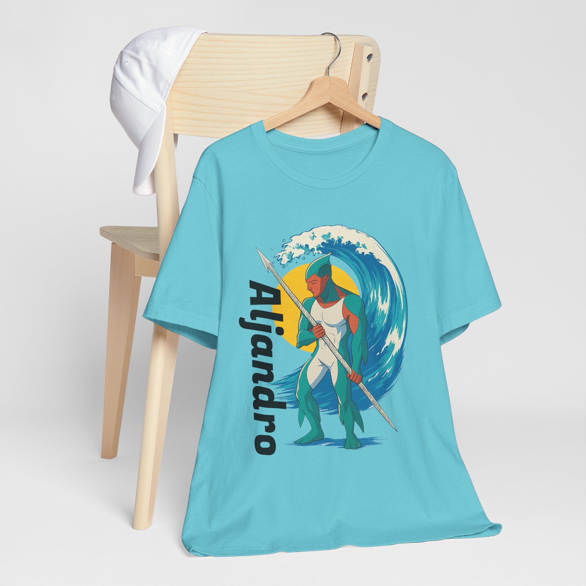 Aljandro Wave Warrior T-Shirt — Personalized 'Aljandro' Surf Guardian Tee