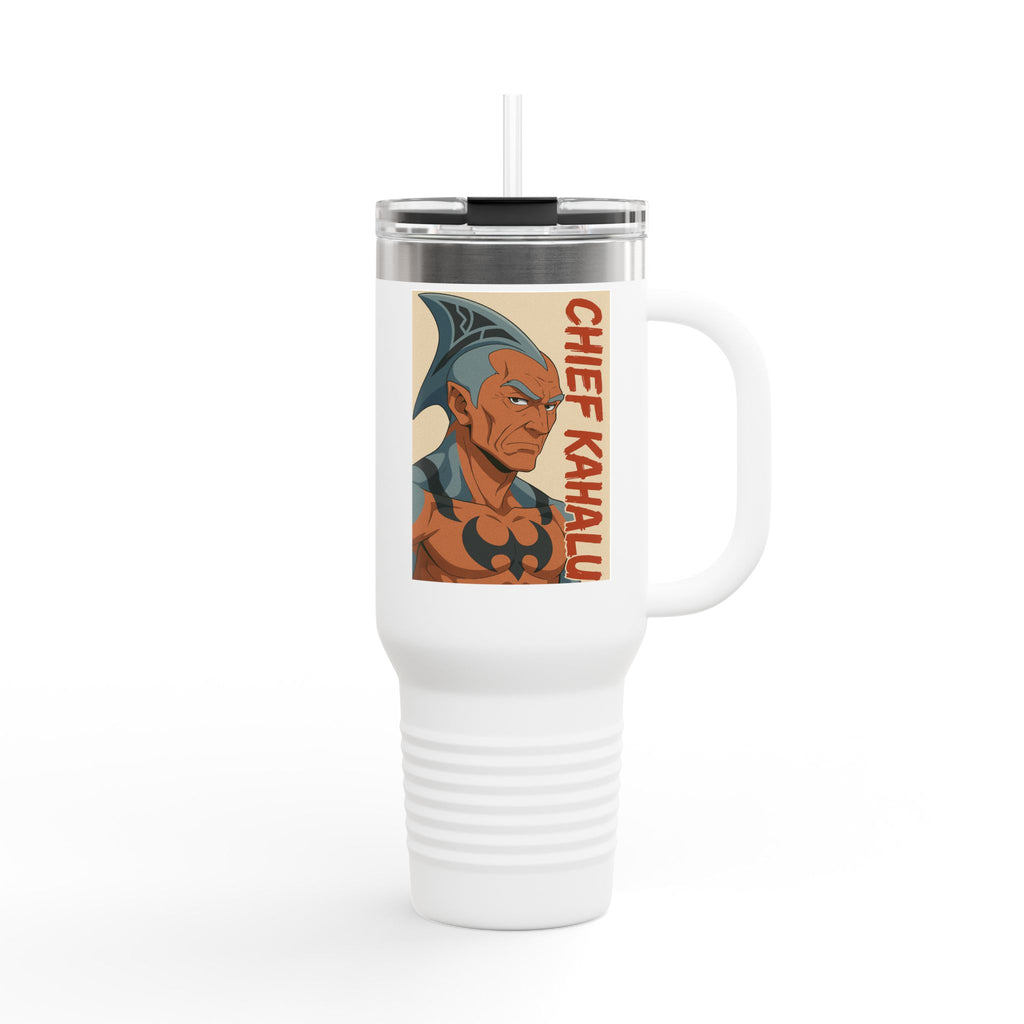 Chief Kahalu Stylish Insulated Travel Mug, 40oz | Travel Mug for Coffee Lovers, Personalized Gift, Adventure Companion, On-the-Go Hydration